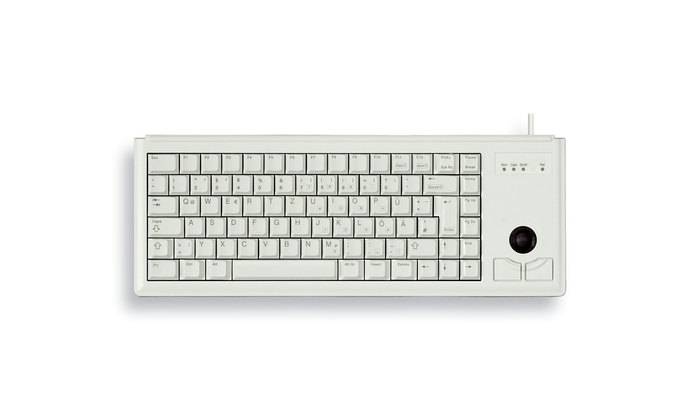 Rca Informatique - image du produit : KEYBOARD 2X PS/2 GER LIGHT GREY MX-GOLD COMPACT W/TRACKBALL