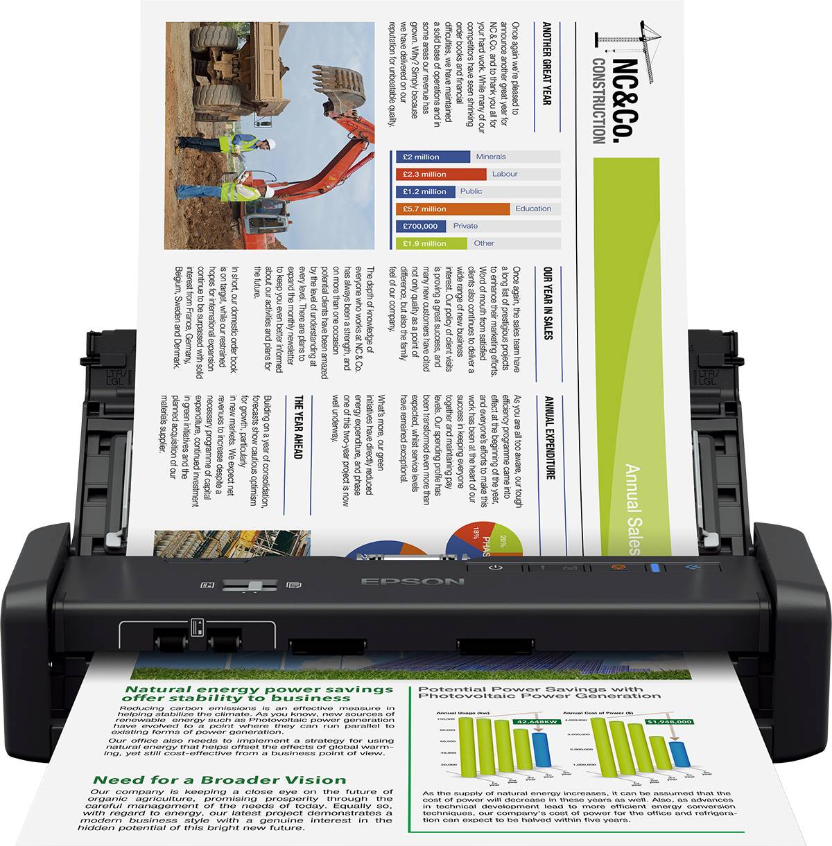 Rca Informatique - image du produit : SCANNER DS-360W USB 3 A4 25PPM 1200DPI