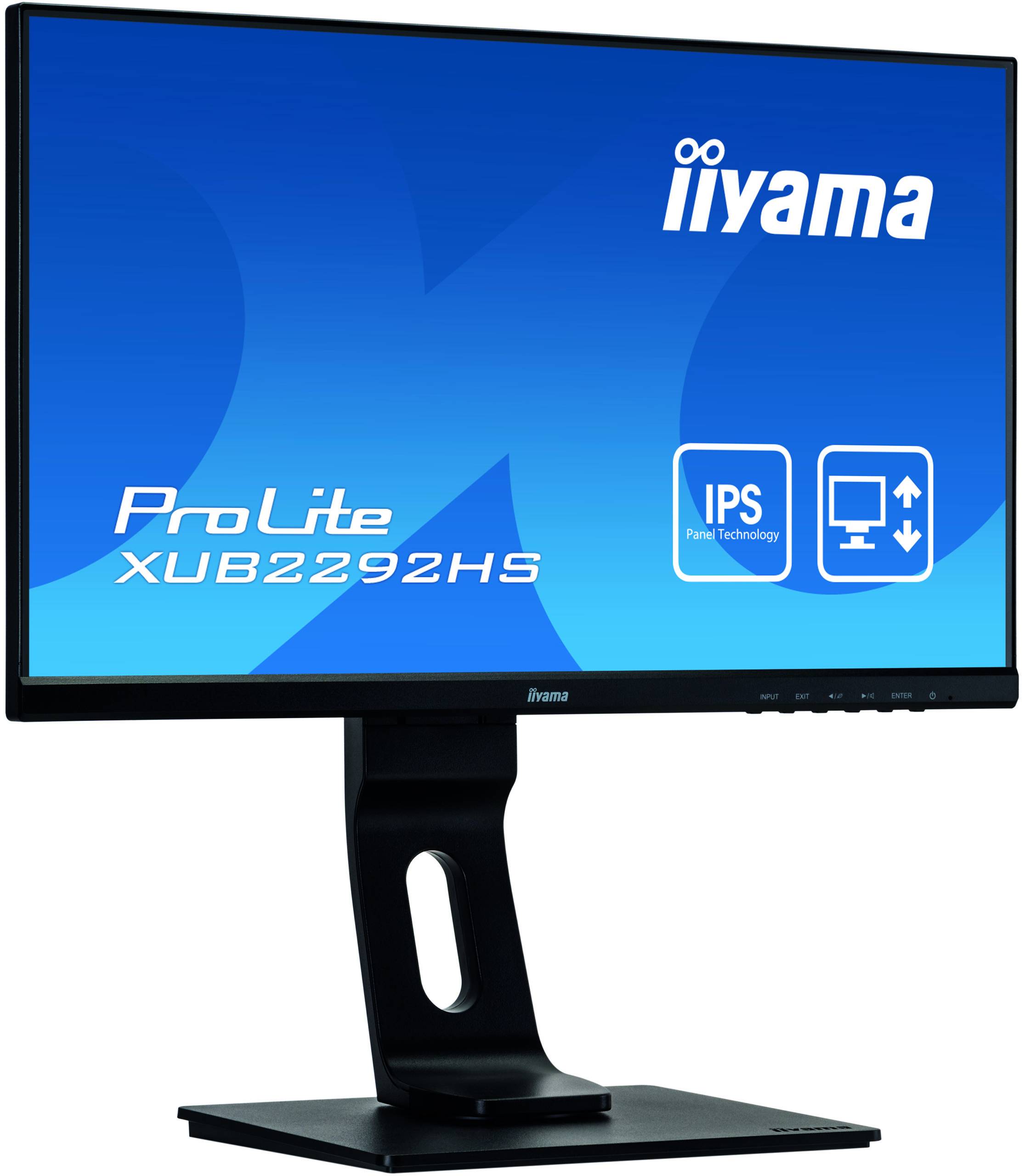 Rca Informatique - image du produit : XUB2292HS-B1 1000:1 VGA HDMI DP 215IN LCD 1920 X 1080 16:9 4MS