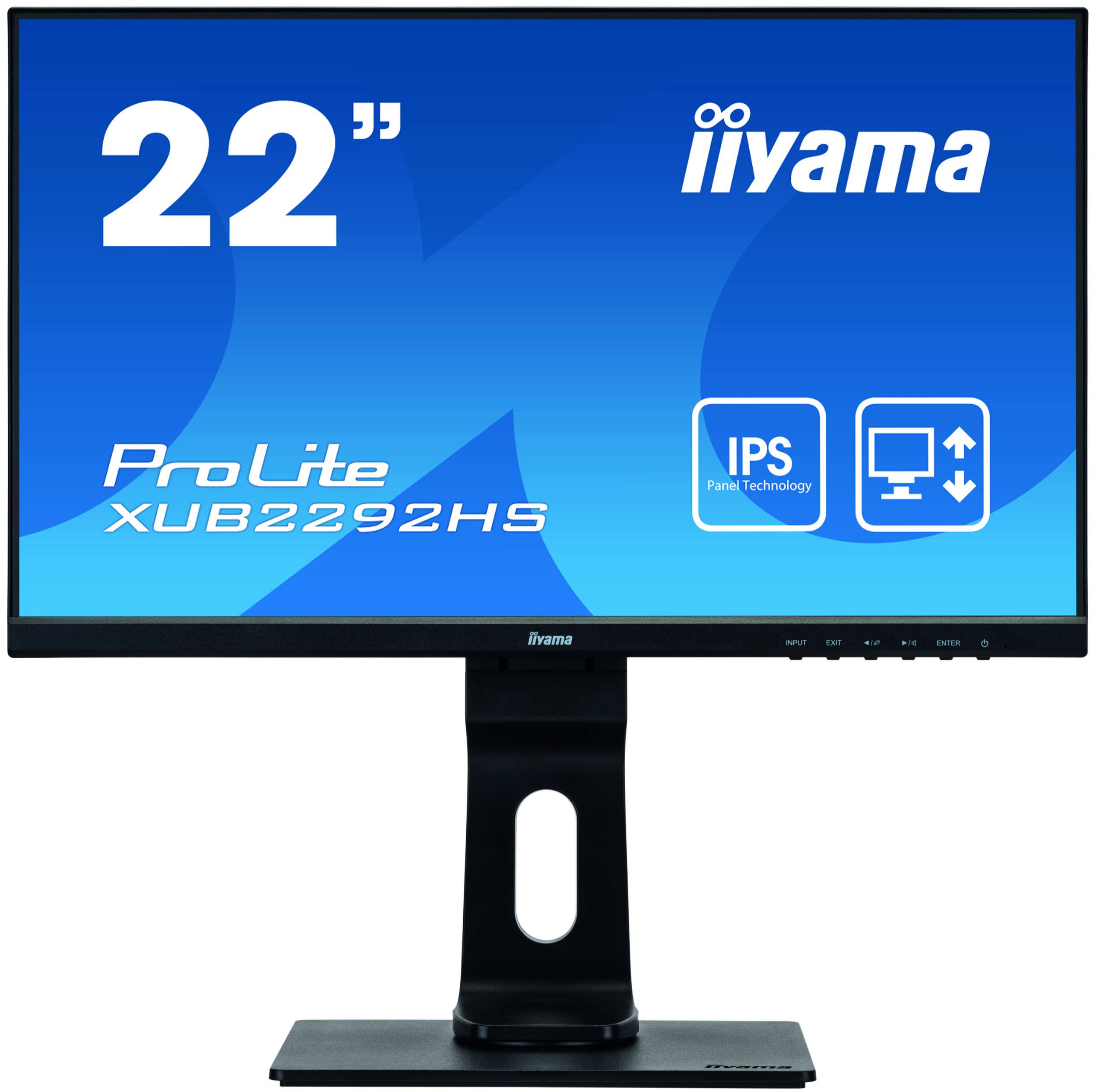 Rca Informatique - image du produit : XUB2292HS-B1 1000:1 VGA HDMI DP 215IN LCD 1920 X 1080 16:9 4MS