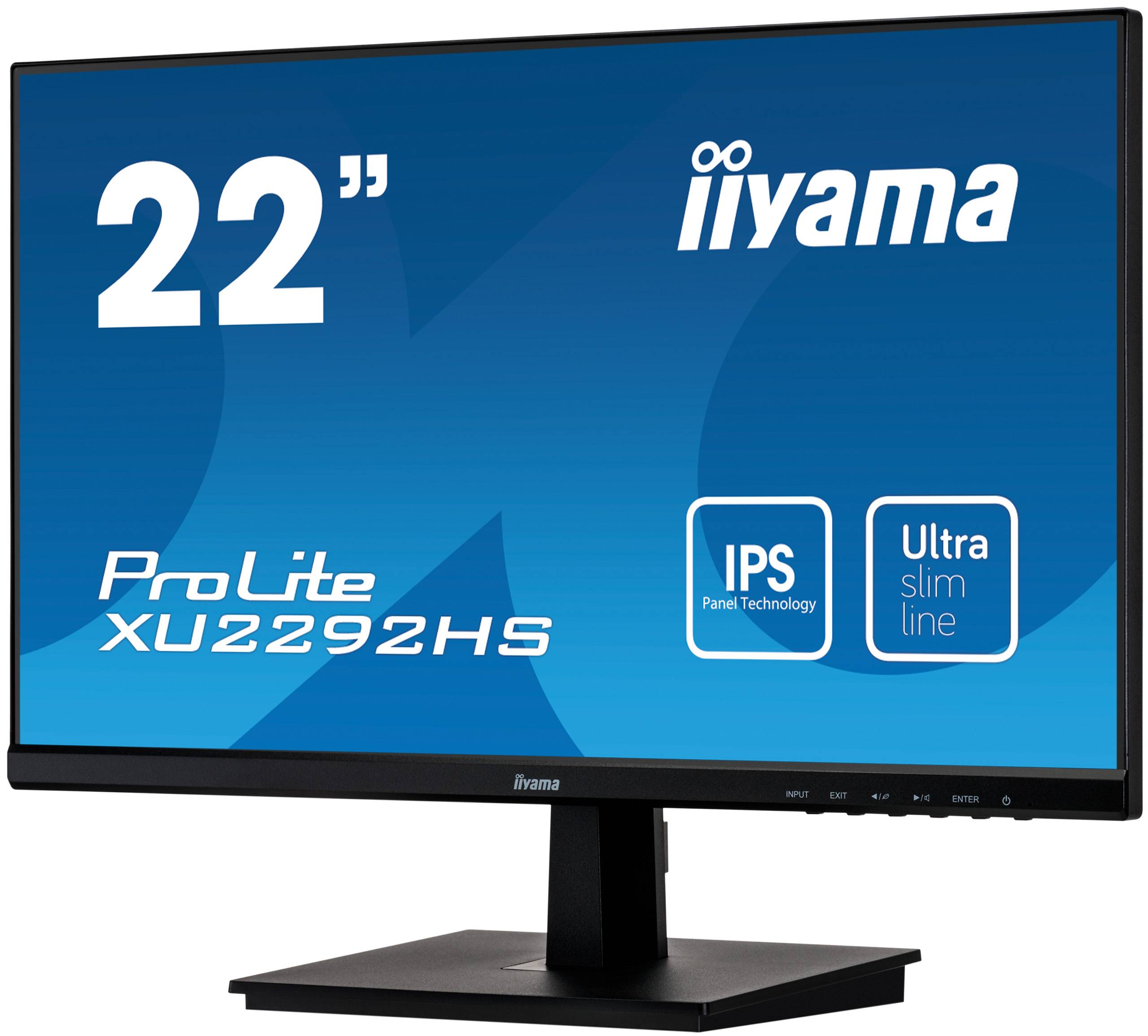 Rca Informatique - image du produit : XU2292HS-B1 1000:1 VHA HDMI DP 215IN LCD 1920 X 1080 16:9 4MS