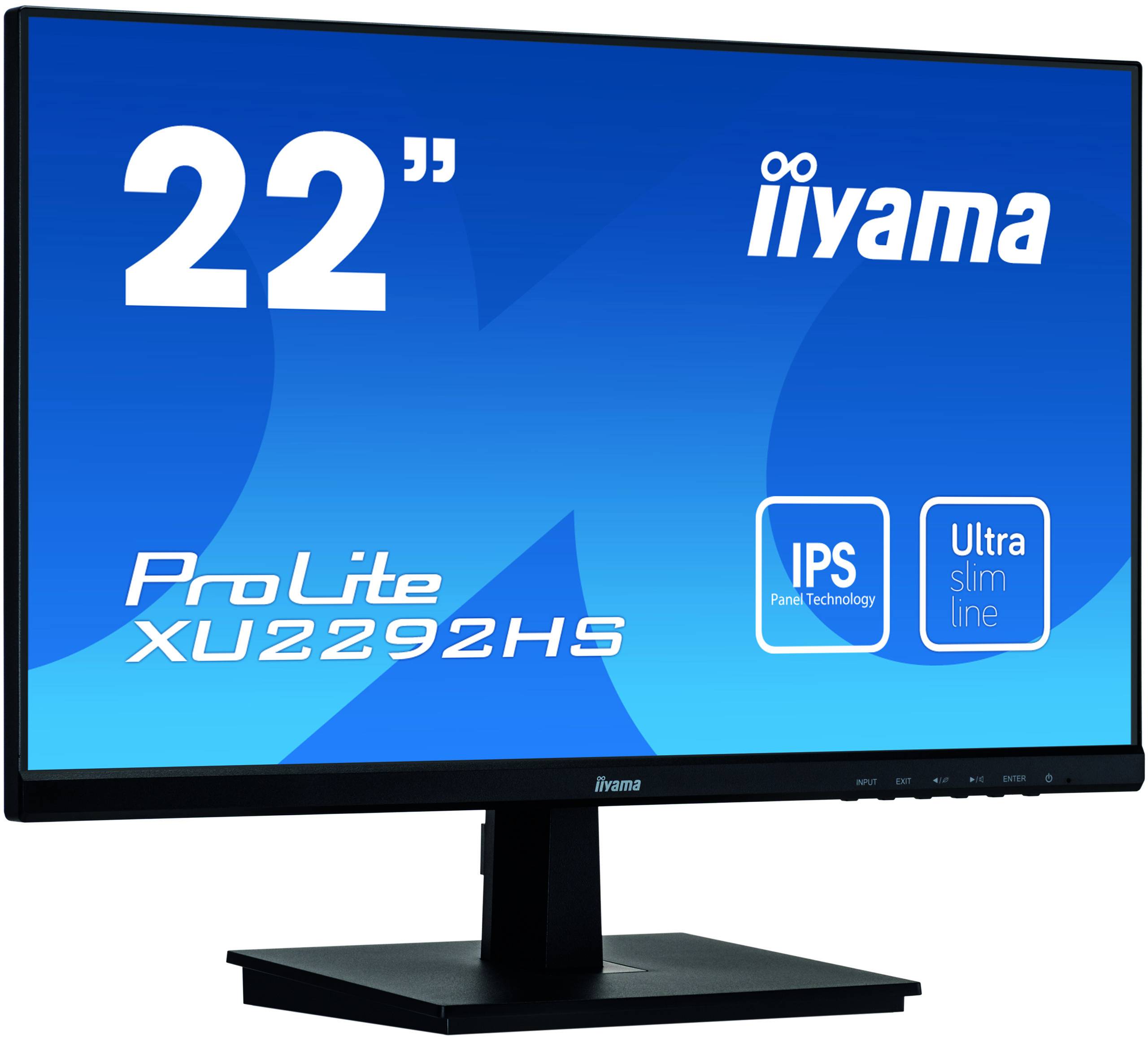 Rca Informatique - image du produit : XU2292HS-B1 1000:1 VHA HDMI DP 215IN LCD 1920 X 1080 16:9 4MS