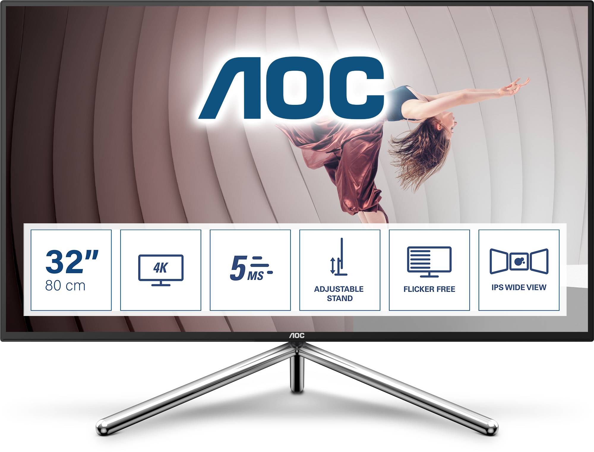 Rca Informatique - Image du produit : U32U1 31.5IN IPS 4K UHD 600CD 5MS/2HDMI/DP/USB-C/HAS