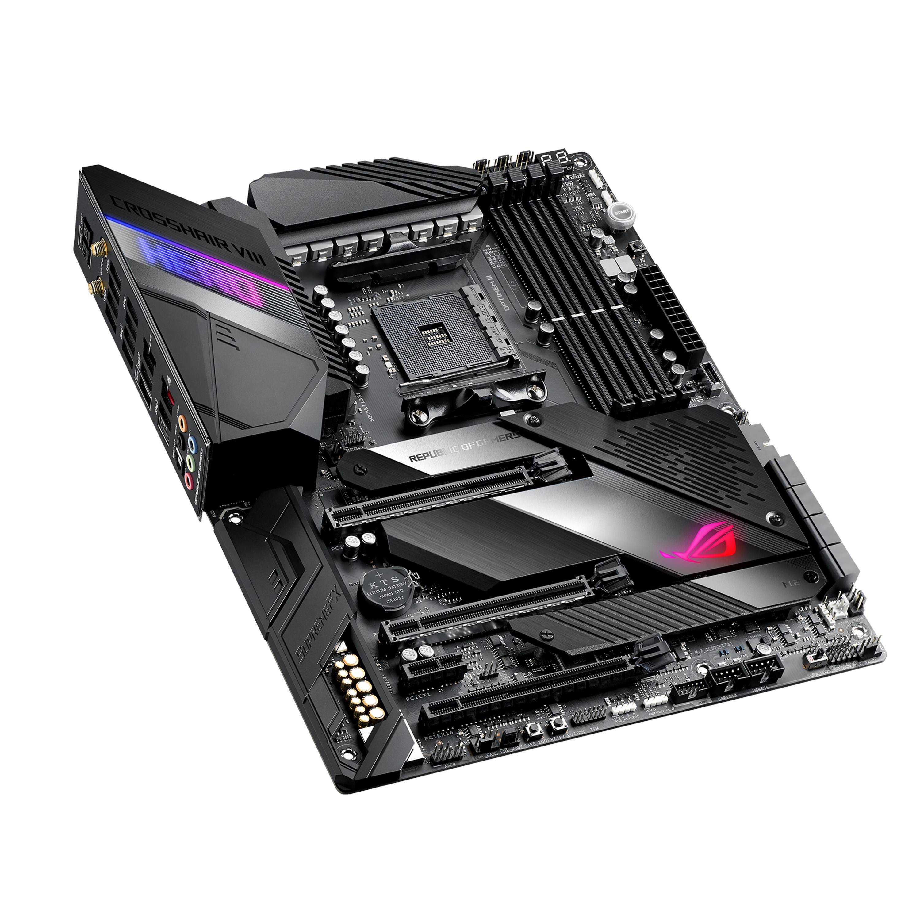 Rca Informatique - image du produit : ROG CROSSHAIRVIII HERO WIFI AM4 ATX SND+WLN+U3.1+M2 SATA6 DDR4