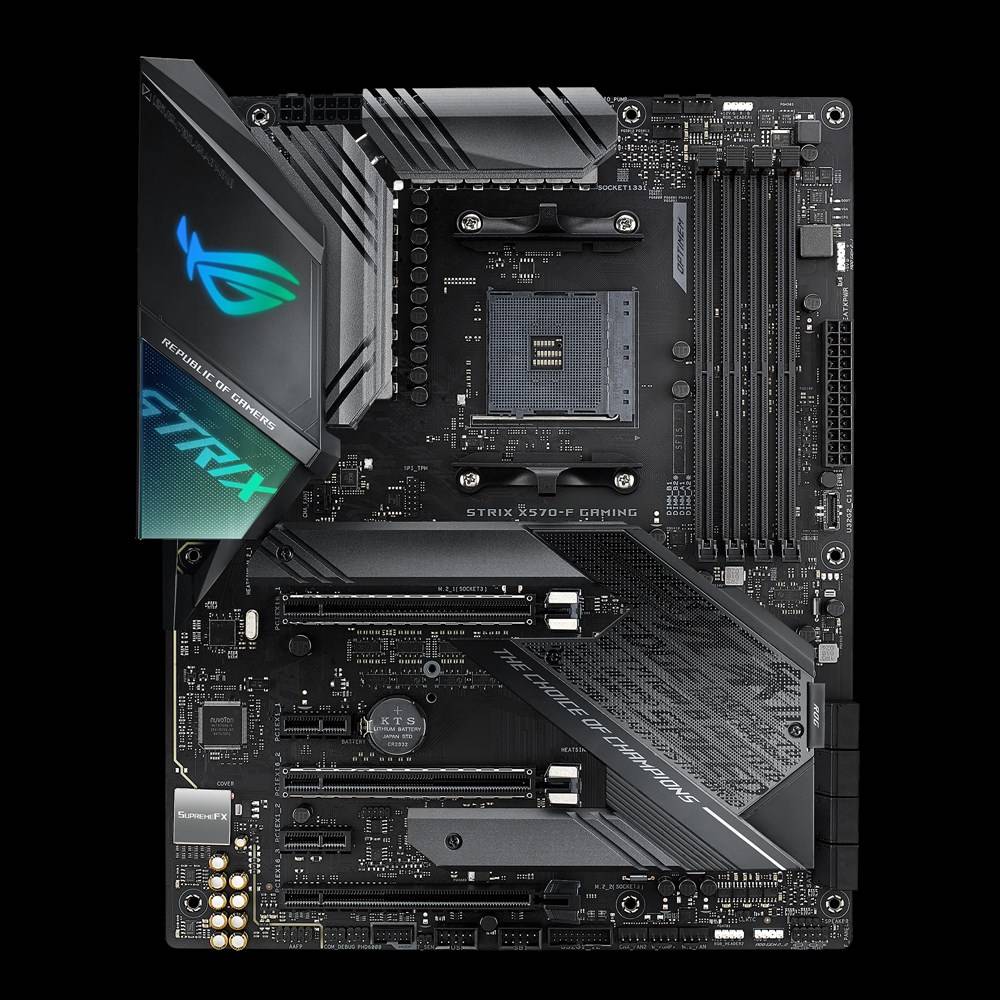 Rca Informatique - image du produit : ROG STRIX X570-F GAMING AM4 ATX SND+GLN+U3.1+M2 SATA6 DDR4