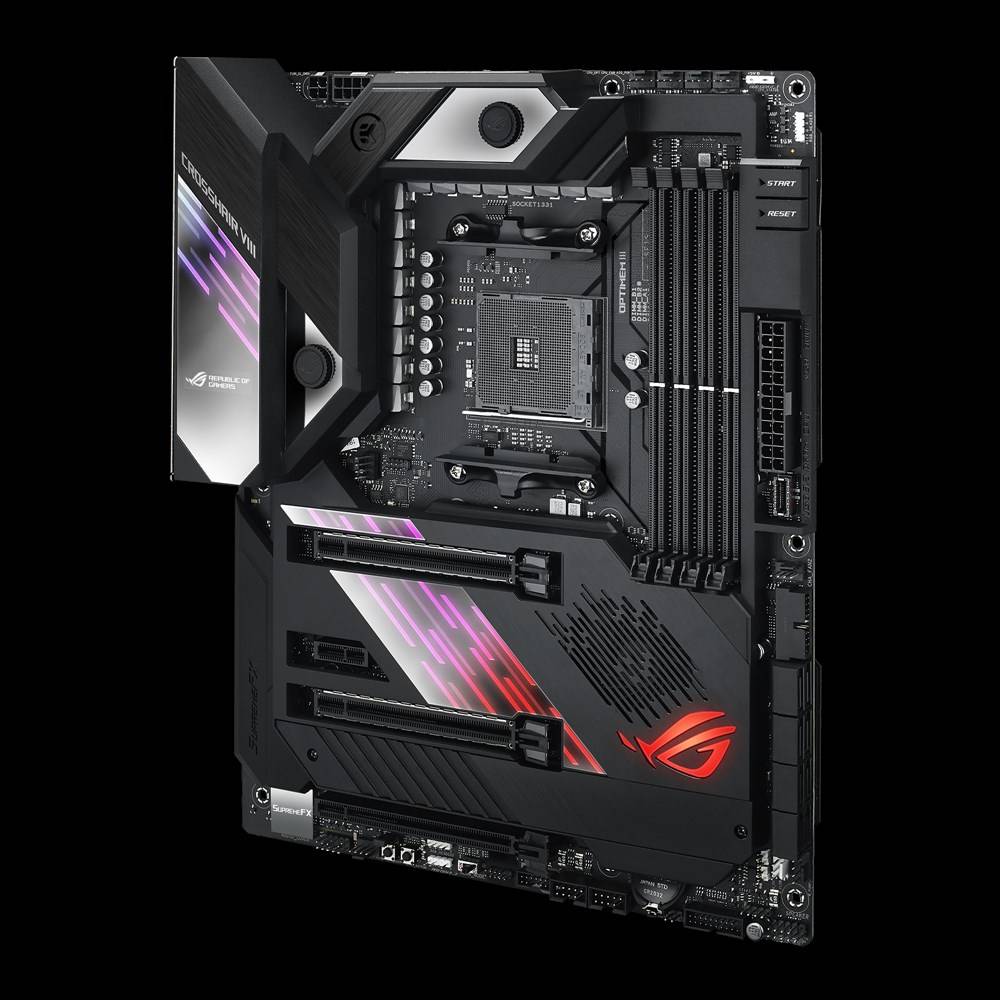 Rca Informatique - image du produit : ROG CROSSHAIR VIII FORMULA AM4 ATX SND+GLN+U3.1+M2 SATA6 DDR4