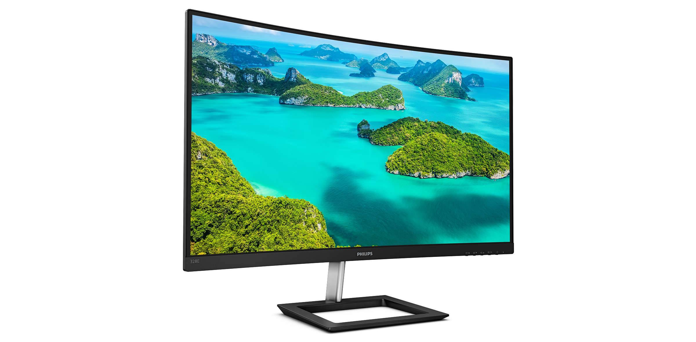 Rca Informatique - image du produit : 328E1CA/00 31.5IN CURV VA 4K UHD 250CD/4MS/2HDMI/DP