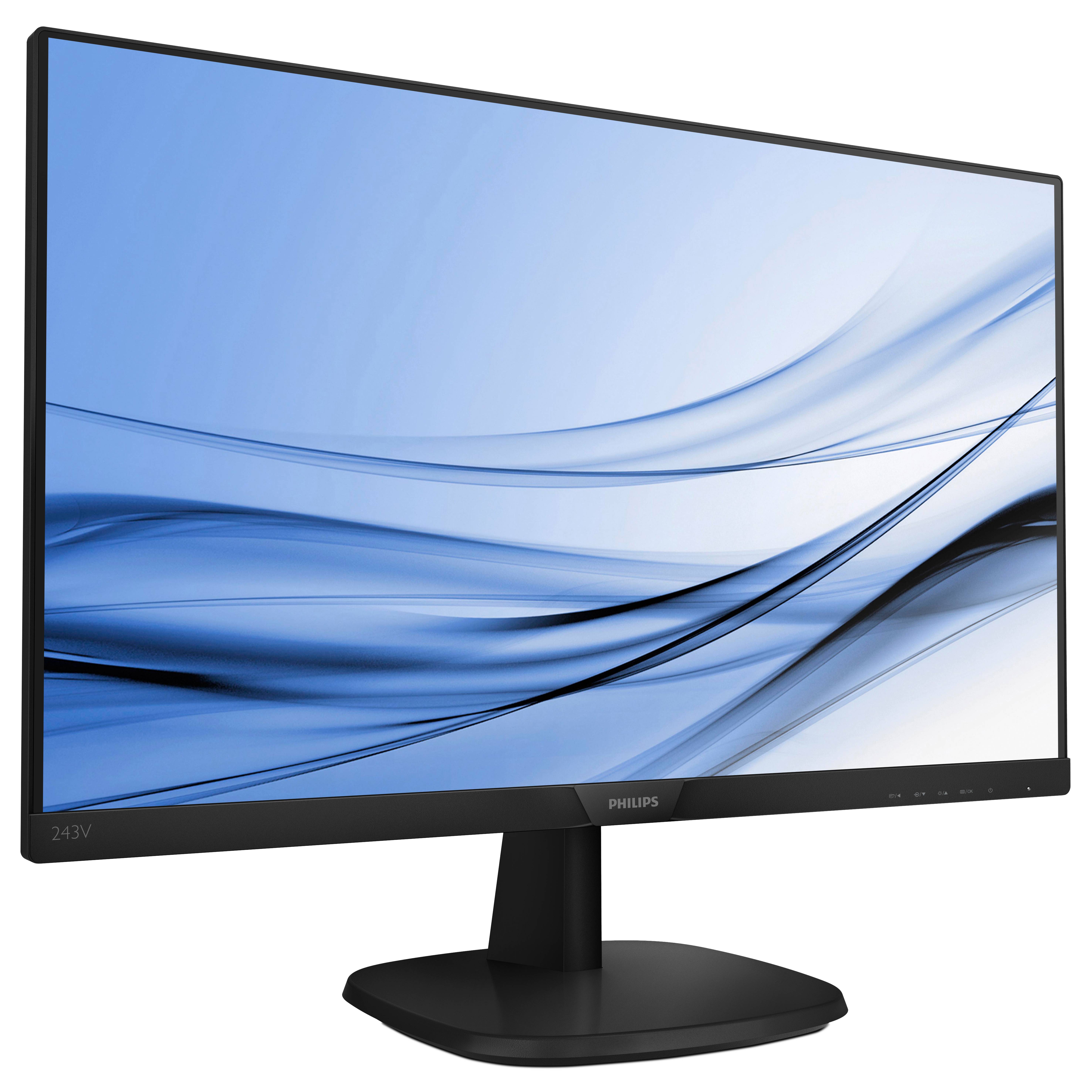 Rca Informatique - image du produit : 243V7QDAB/00 23.8IN IPS FHD 250CD/4MS/HDMI/VGA/DVI-D