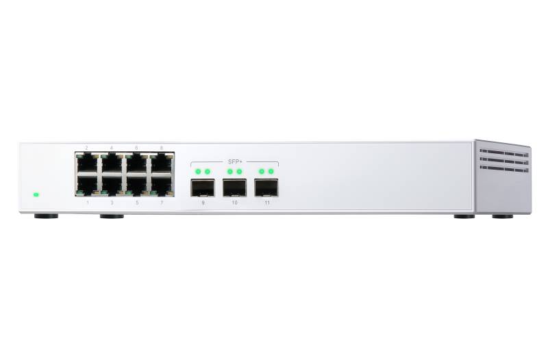 Rca Informatique - image du produit : QSW-308S SWITCH 8PORT 1GBPS 3PORT SFP+ UNMANAGED SWITCH