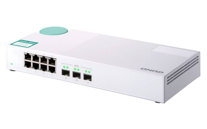 Rca Informatique - image du produit : QSW-308S SWITCH 8PORT 1GBPS 3PORT SFP+ UNMANAGED SWITCH