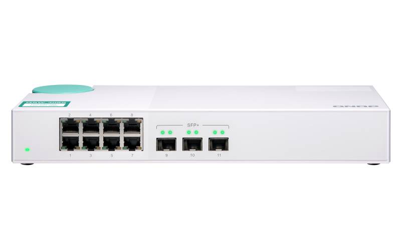 Rca Informatique - Image du produit : QSW-308S SWITCH 8PORT 1GBPS 3PORT SFP+ UNMANAGED SWITCH