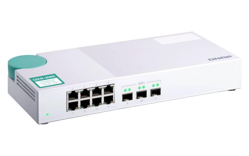 Rca Informatique - image du produit : QSW-308S SWITCH 8PORT 1GBPS 3PORT SFP+ UNMANAGED SWITCH