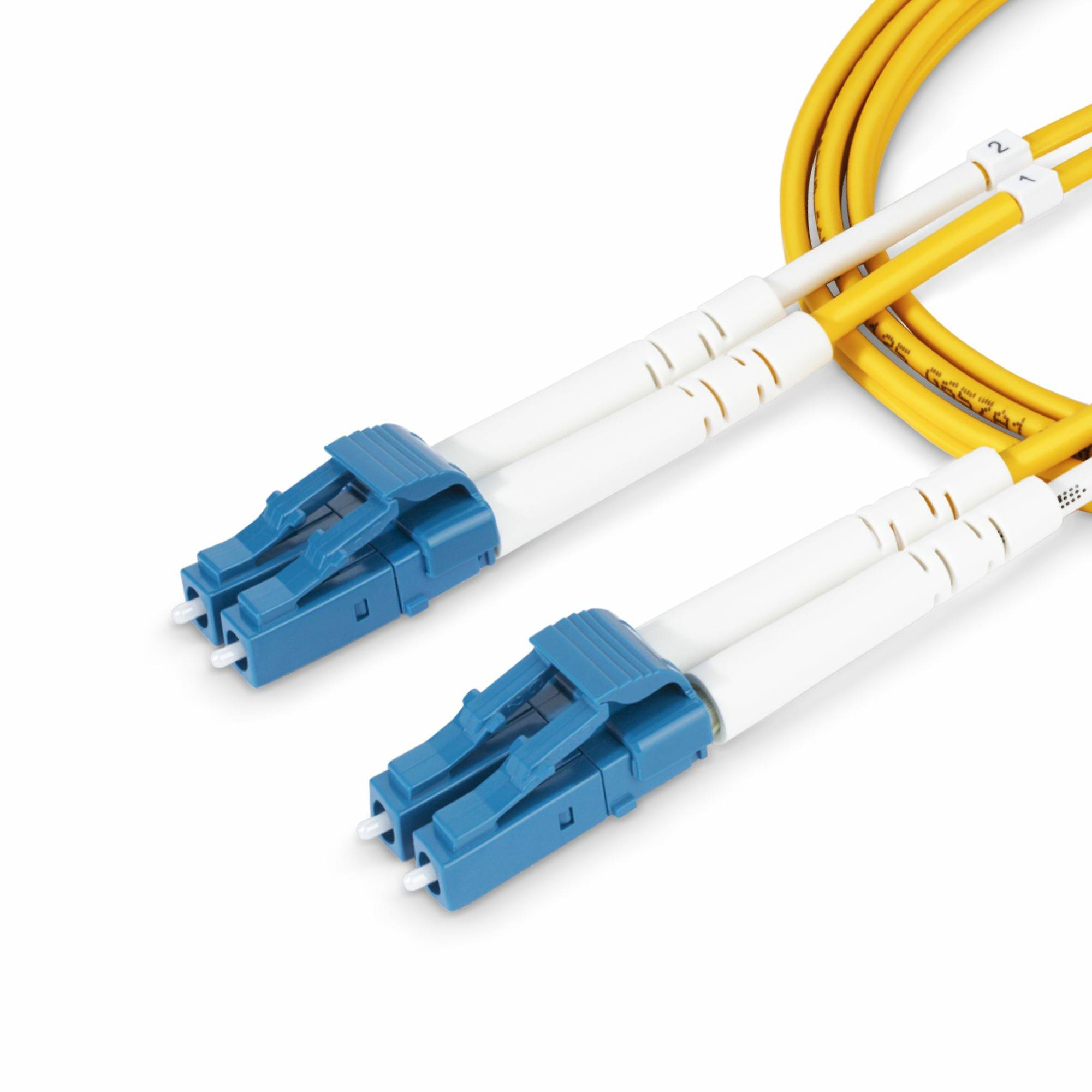 Rca Informatique - image du produit : LC/LC SINGLE MODE FIBER CABLE OS2/UPC/DUPLEX/LSZH