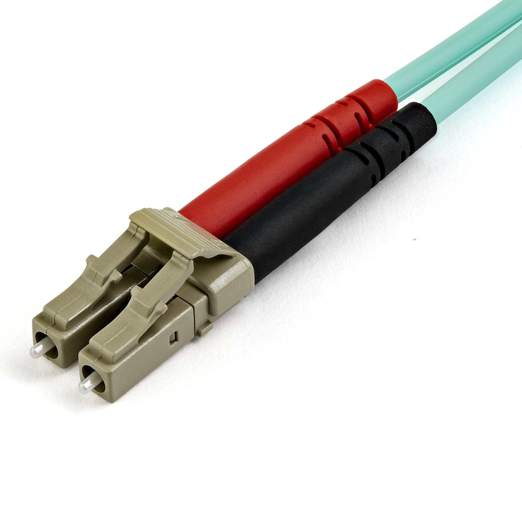 Rca Informatique - image du produit : 15M OM3 FIBER OPTIC PATCH CORD - AQUA - LC/LC - 50/125 - 10GB