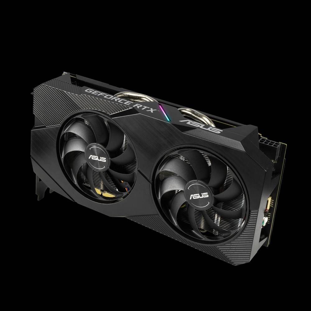 Rca Informatique - image du produit : GF DUAL-RTX2060-O6G-EVO 6GB GDDR6 1755MHZ DVI HDMI2 DP