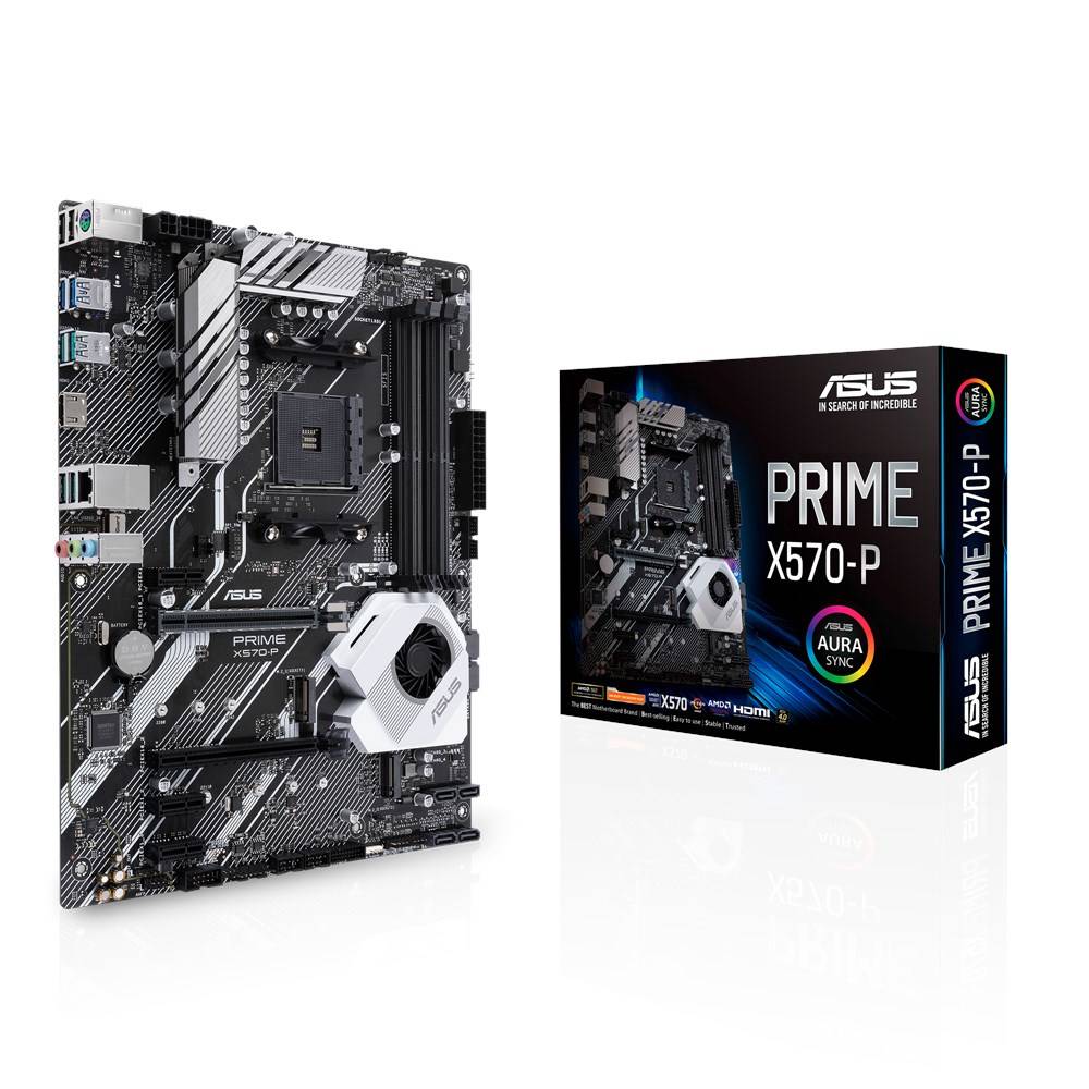 Rca Informatique - Image du produit : PRIME X570-P AM4 ATX SND+GLN+U3.1+M2 SATA6 DDR4