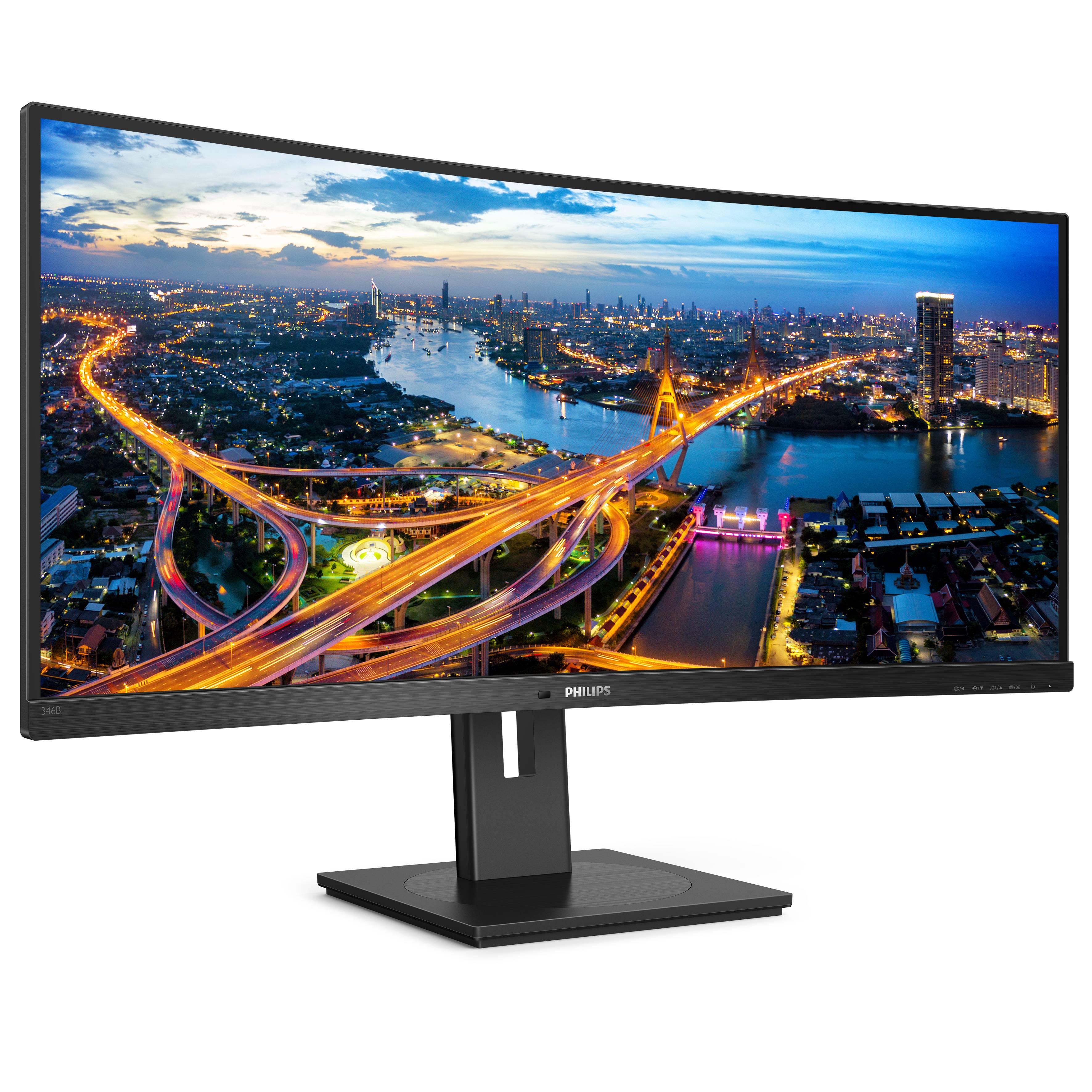 Rca Informatique - image du produit : 346B1C/00 CURV 34IN VA WQHD 300CD/4MS/HDMI/DP/USB-C/HAS