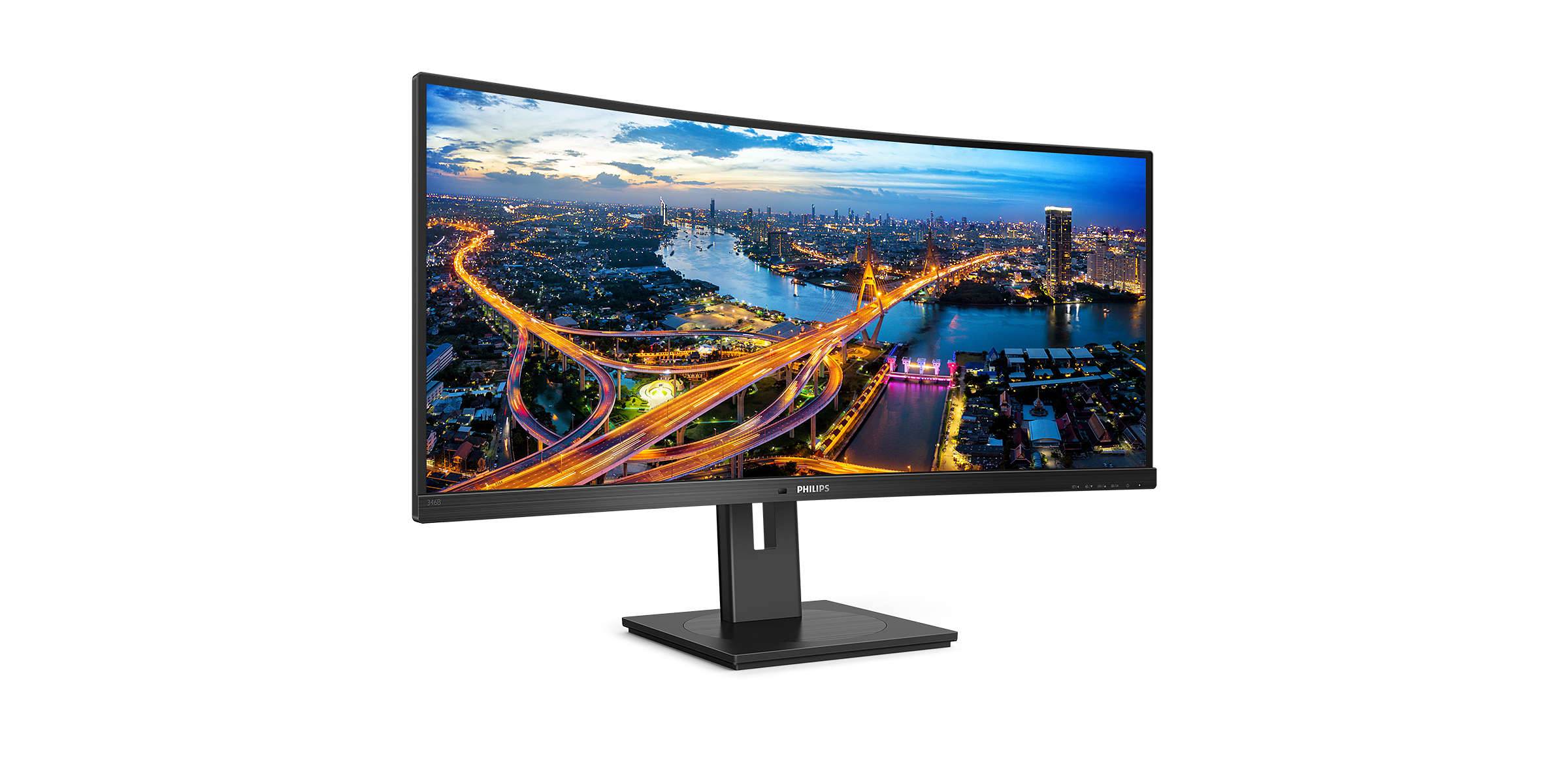 Rca Informatique - image du produit : 346B1C/00 CURV 34IN VA WQHD 300CD/4MS/HDMI/DP/USB-C/HAS