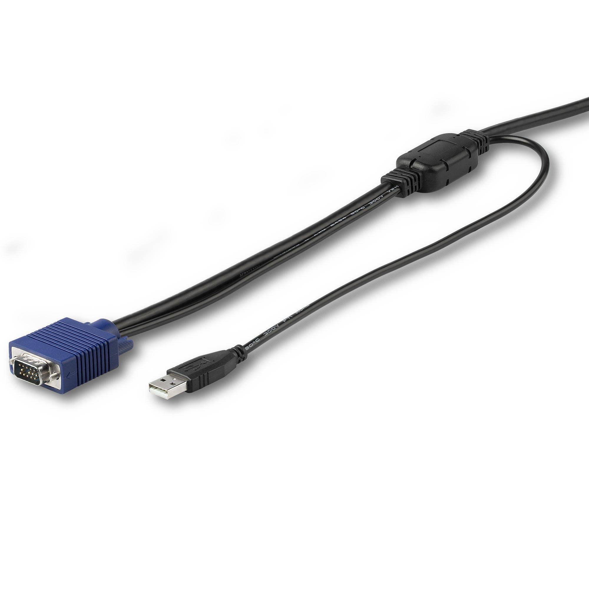 Rca Informatique - image du produit : 10 FT. (3 M) USB KVM CABLE - RACKMOUNT CONSOLE CABLE