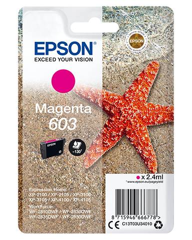 Rca Informatique - Image du produit : SINGLEPACK MAGENTA 603 INK .