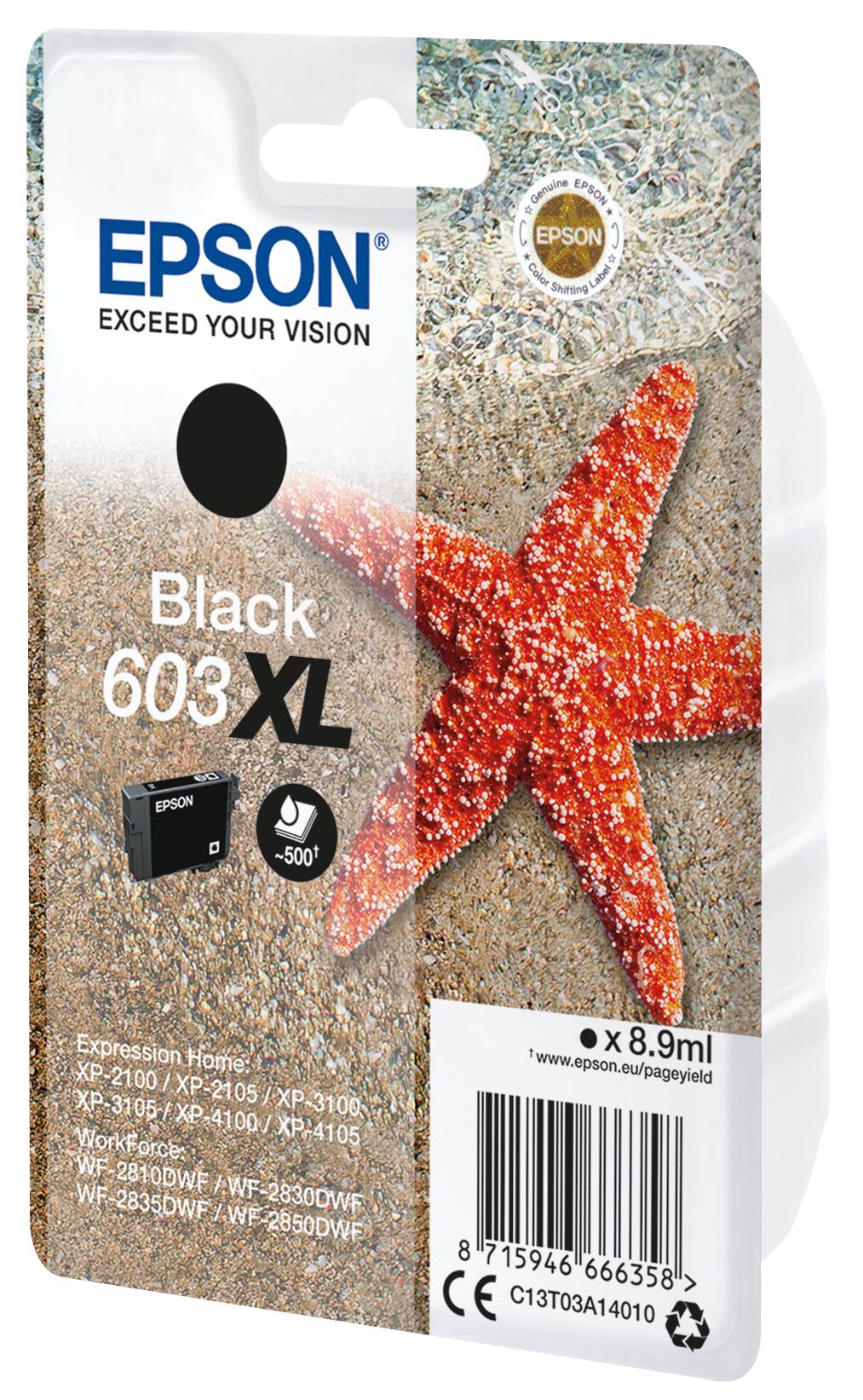 Rca Informatique - image du produit : SINGLEPACK BLACK 603XL INK .