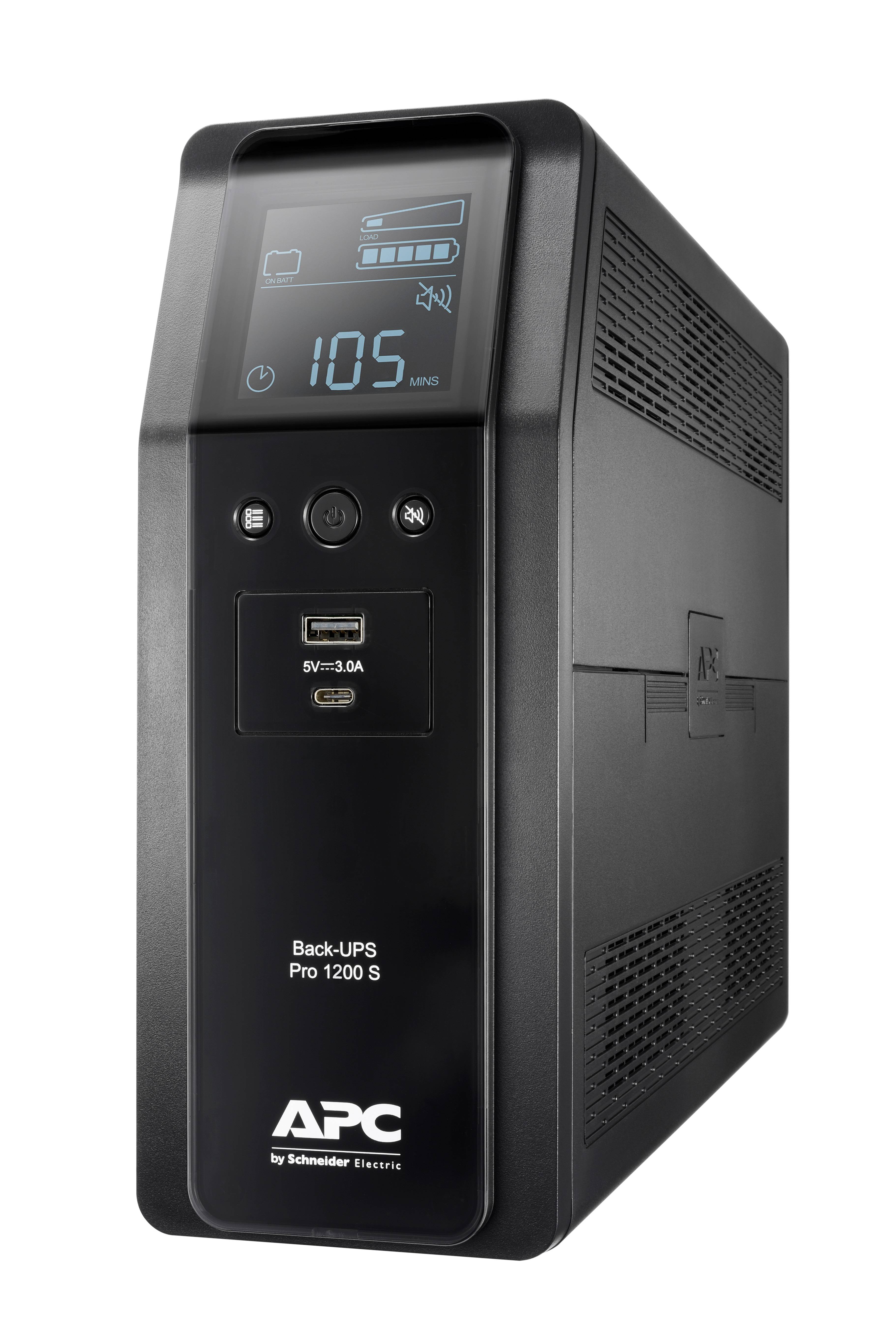 Rca Informatique - image du produit : BACK UPS PRO BR 1200VA SINEWAVE8 OUTLETS AVR LCD INTERF