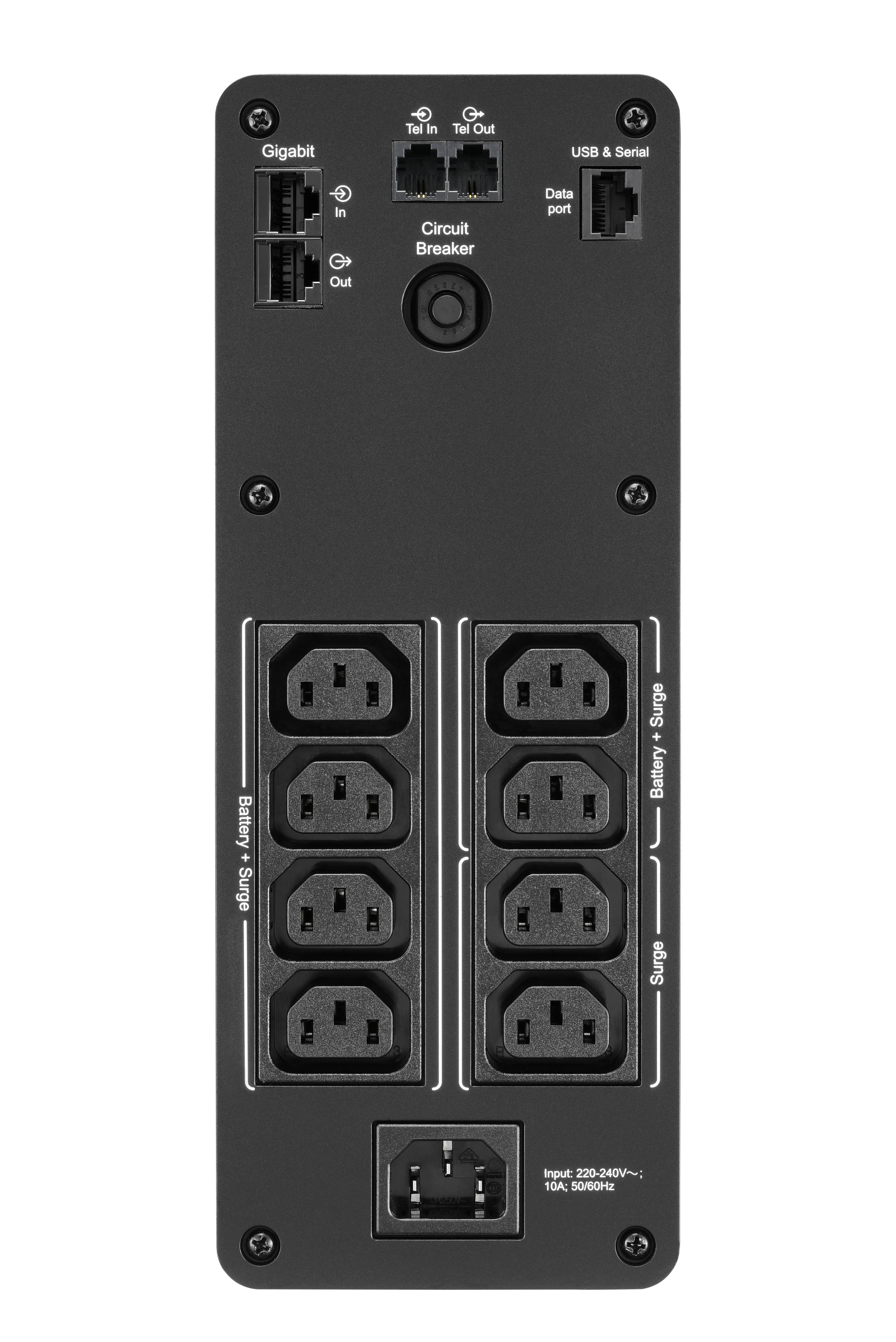 Rca Informatique - image du produit : BACK UPS PRO BR 1200VA SINEWAVE8 OUTLETS AVR LCD INTERF