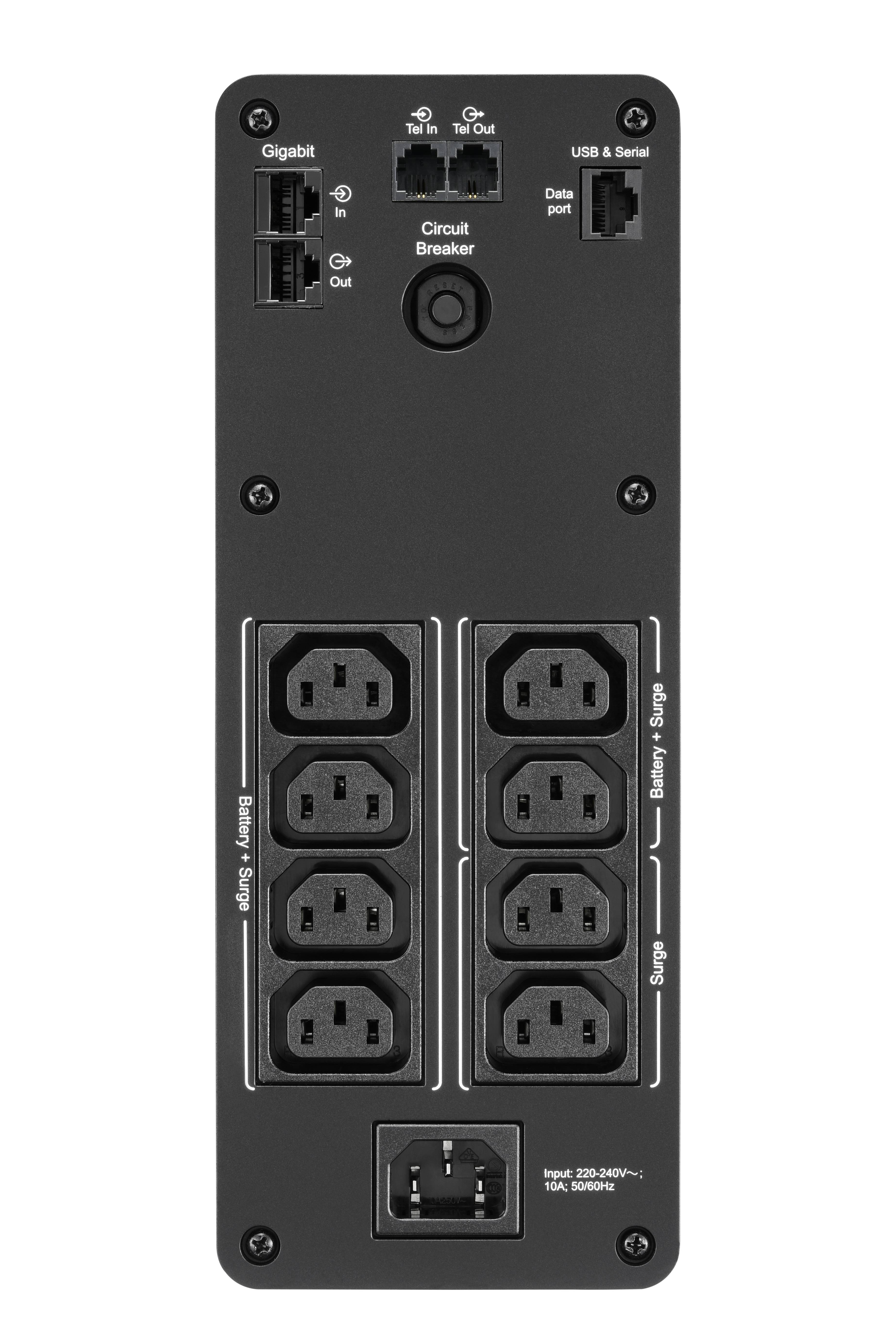 Rca Informatique - image du produit : BACK UPS PRO BR 1600VA SINEWAVE8 OUTLETS AVR LCD INTERF