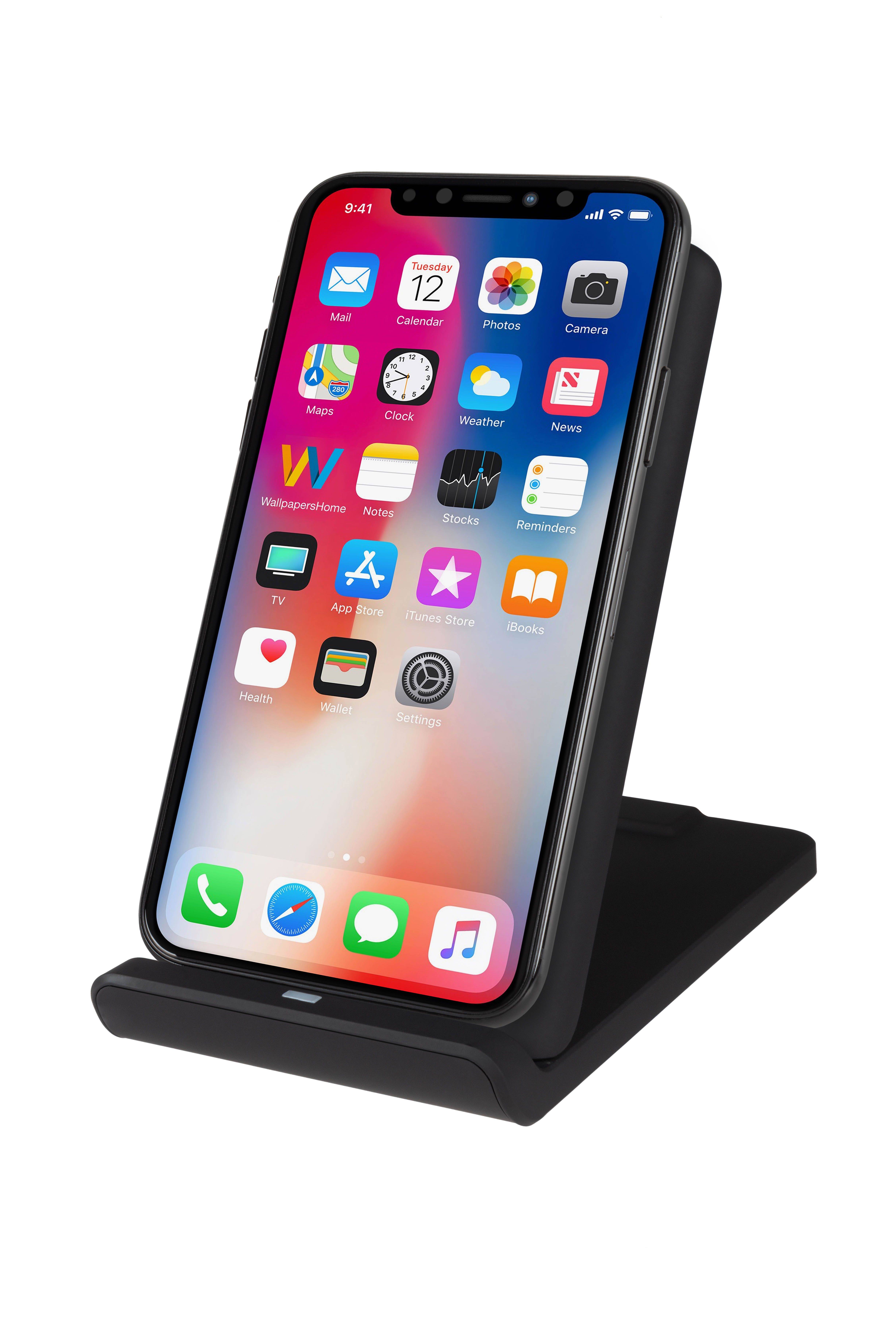 Rca Informatique - image du produit : WIRELESS CHARGING STAND 15W XTORM - BLACK