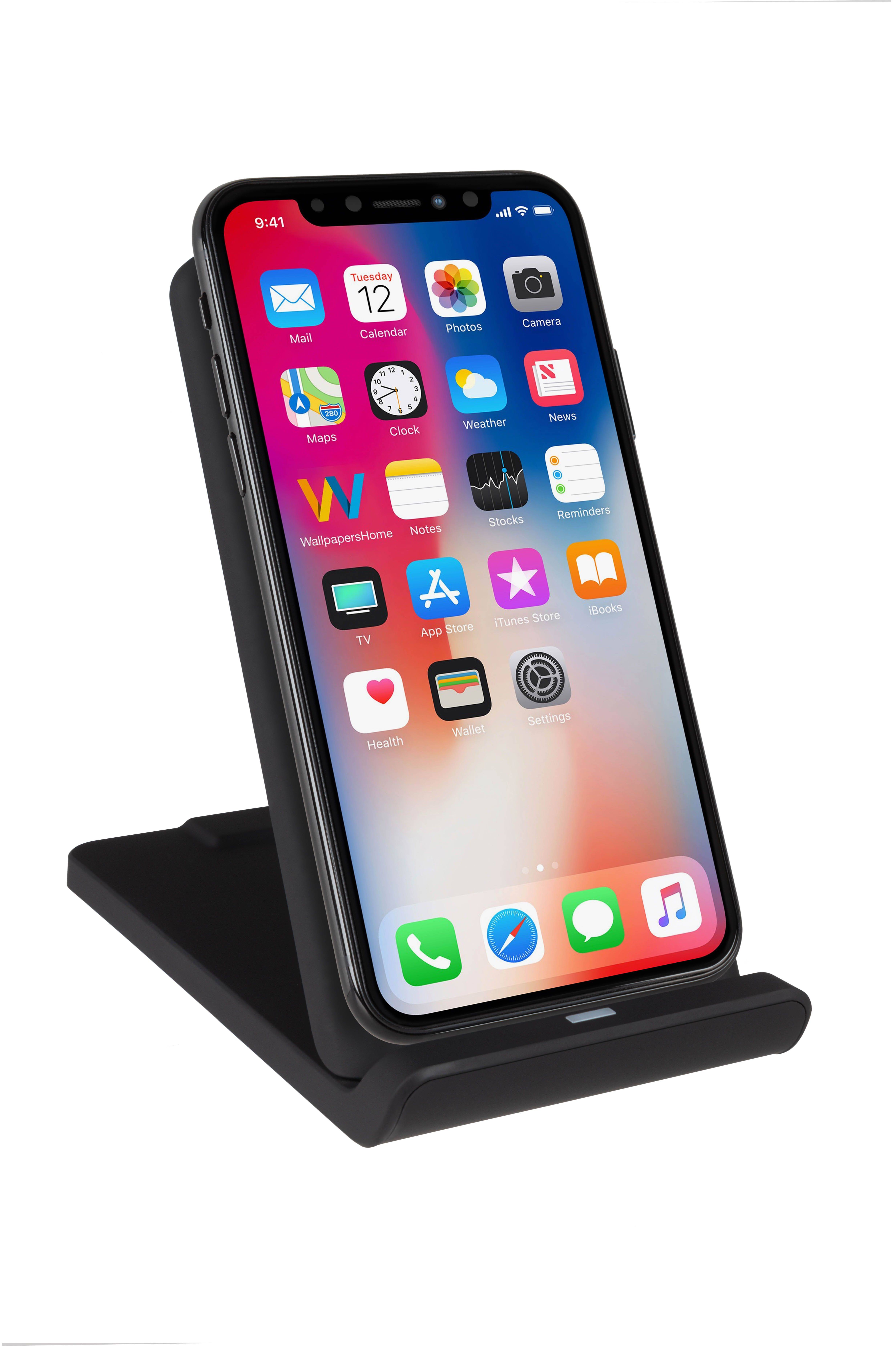 Rca Informatique - image du produit : WIRELESS CHARGING STAND 15W XTORM - BLACK