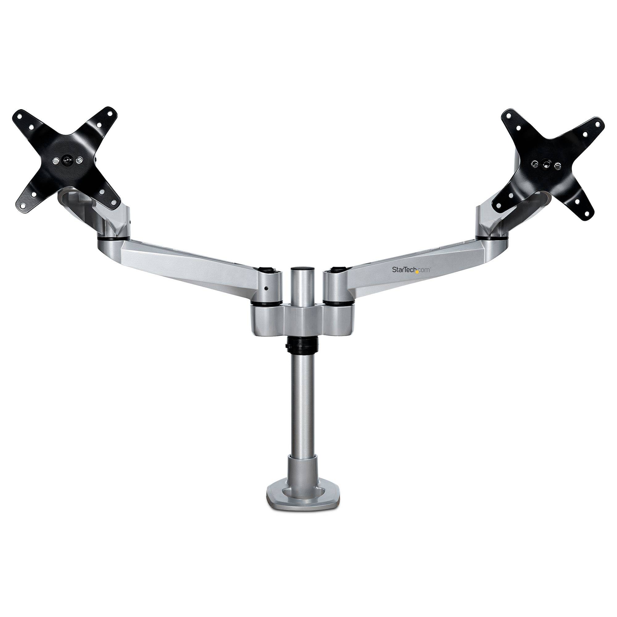 Rca Informatique - image du produit : DESK MOUNT DUAL MONITOR ARM FOR UP TO 27IN VESA MONITORS