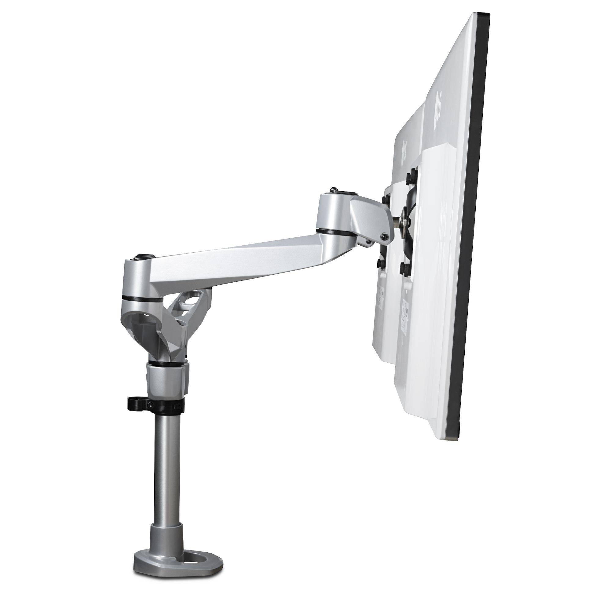 Rca Informatique - image du produit : DESK MOUNT DUAL MONITOR ARM FOR UP TO 27IN VESA MONITORS