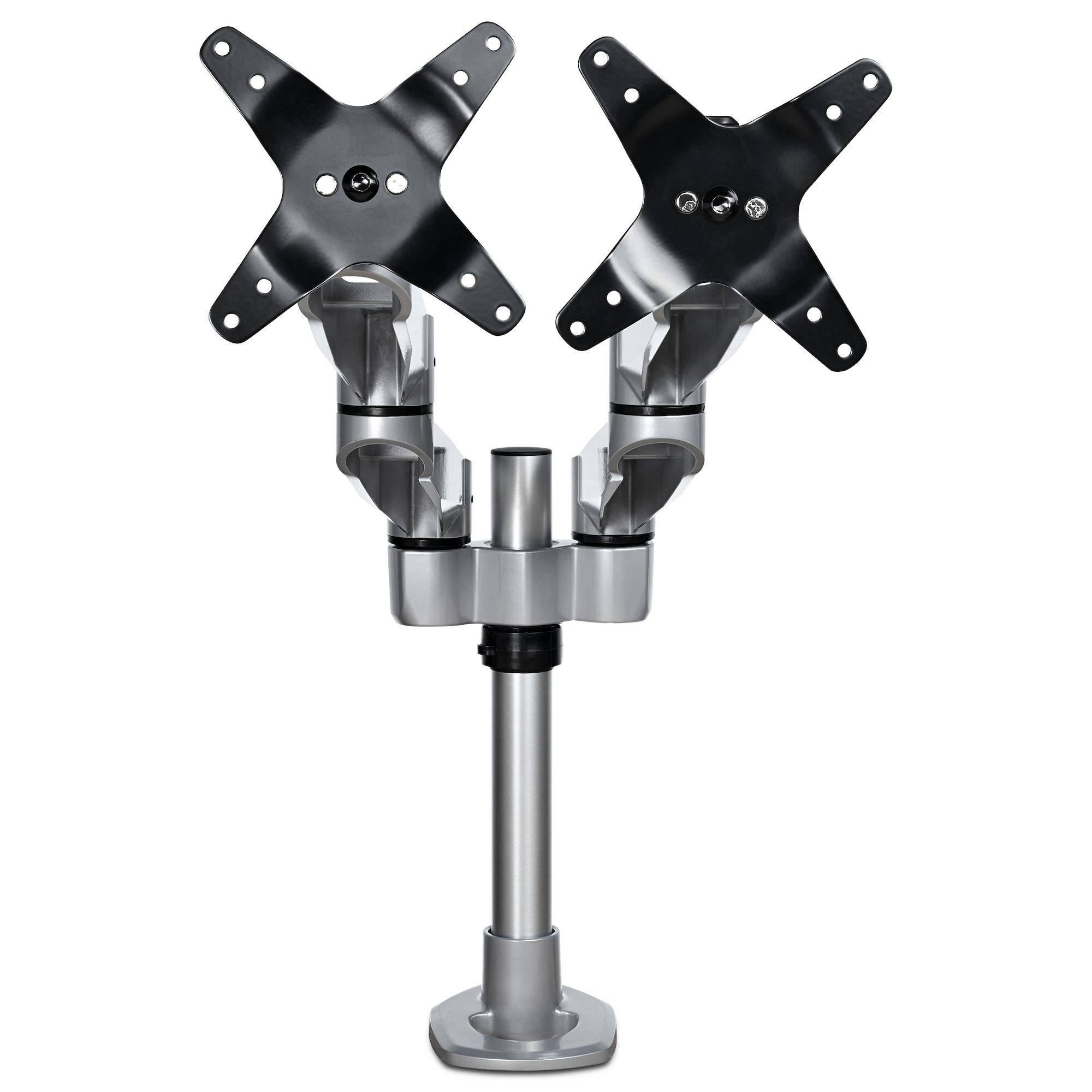 Rca Informatique - Image du produit : DESK MOUNT DUAL MONITOR ARM FOR UP TO 27IN VESA MONITORS