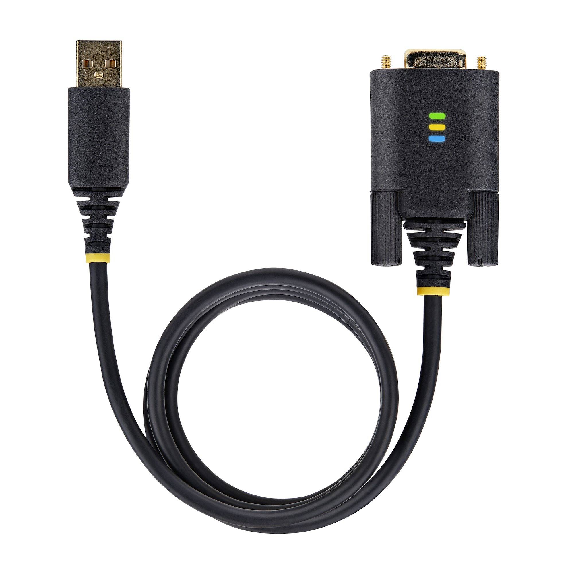 Rca Informatique - image du produit : 10FT USB TO SERIAL CABLE USB TO DB9 RS232 ADAPTER