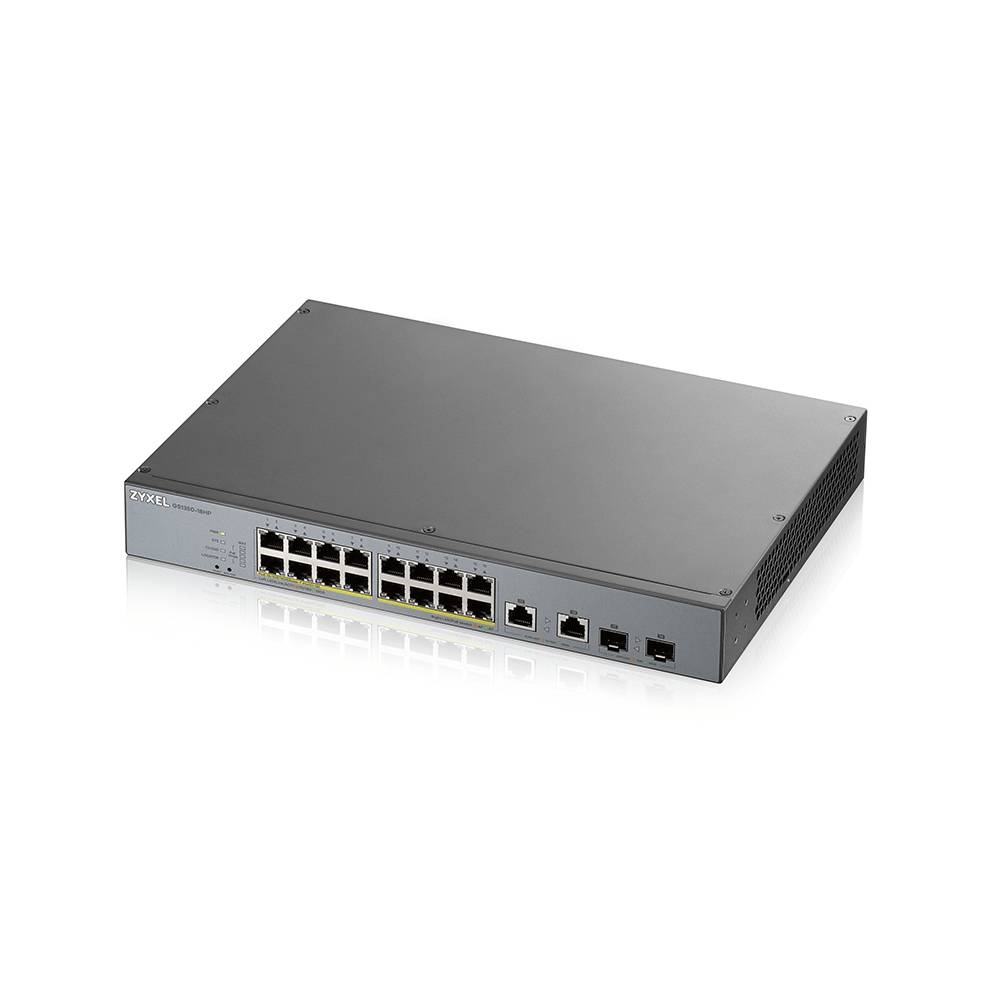 Rca Informatique - image du produit : 18 PORT MANAGED CCTV POE SWITCH LONG RANGE 250W