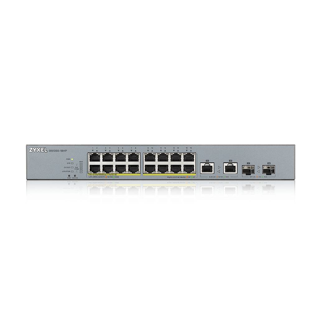 Rca Informatique - image du produit : 18 PORT MANAGED CCTV POE SWITCH LONG RANGE 250W