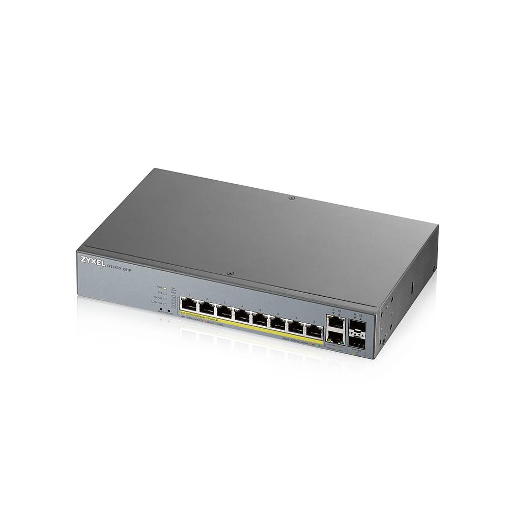 Rca Informatique - image du produit : 12 PORT MANAGED CCTV POE SWITCH LONG RANGE 130W