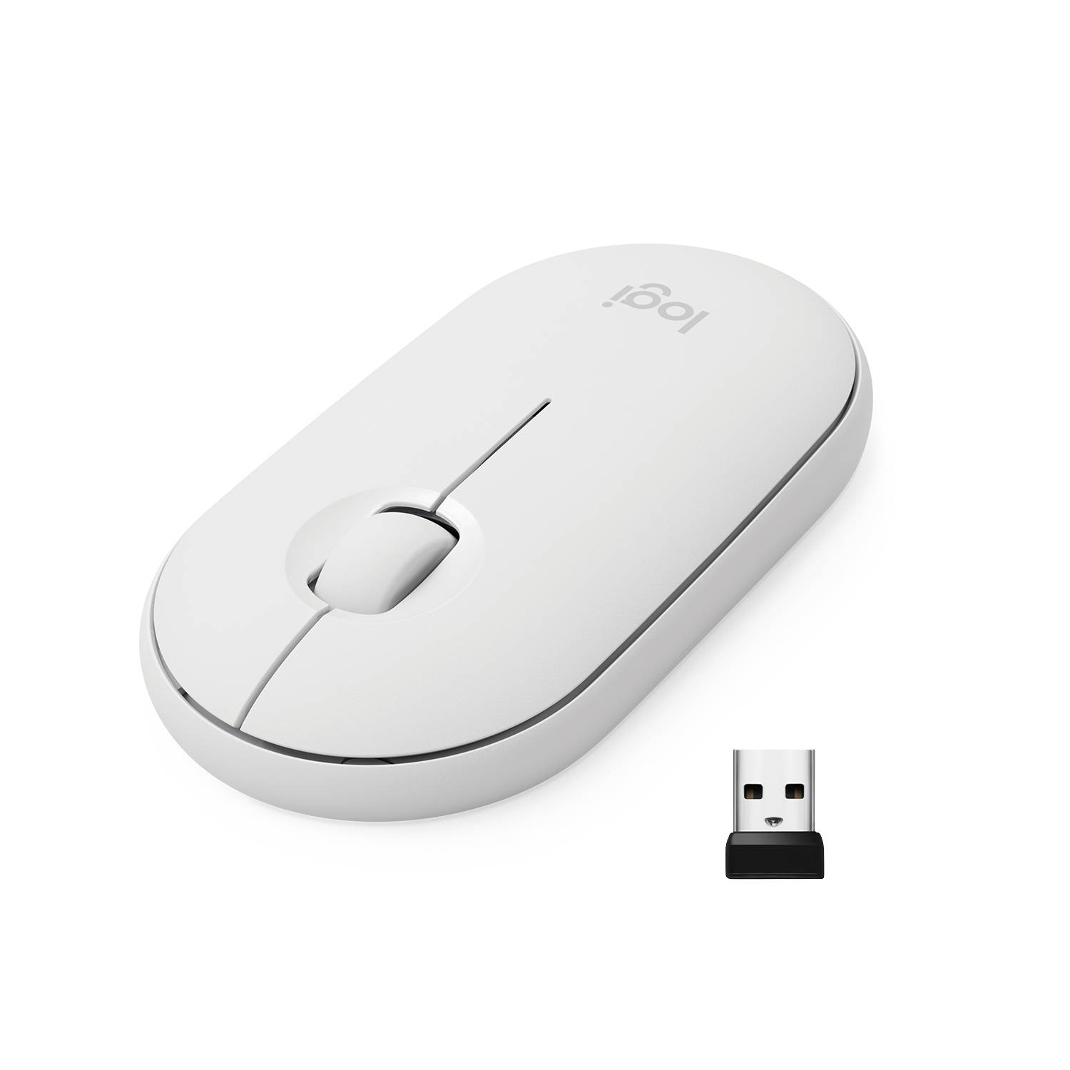 Rca Informatique - image du produit : PEBBLE M350 WIRELESS MOUSE OFF WHITE 2.4GHZ/BT EMEA