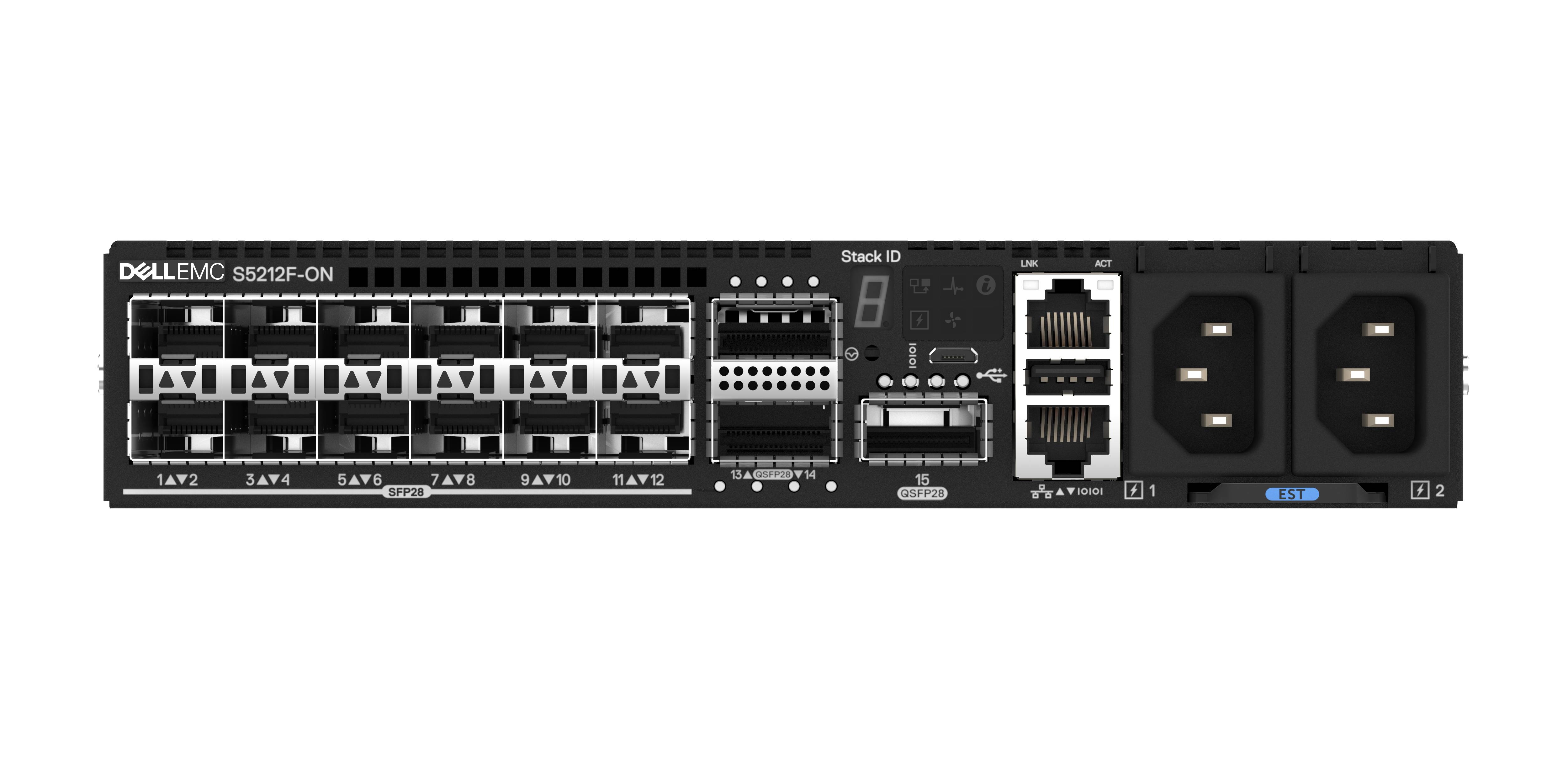 Rca Informatique - Image du produit : EMC S5212F-ON SWITCH 12X 25GBE SFP28 3X 100GBE