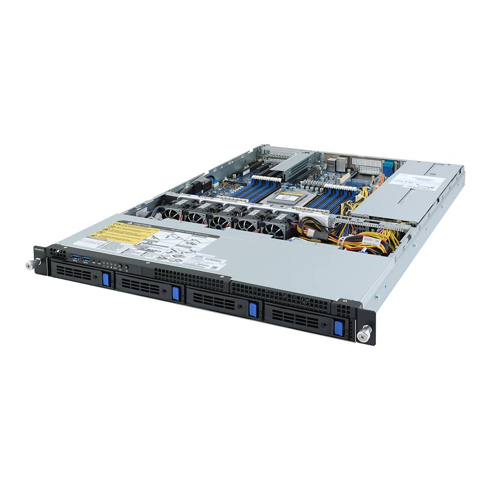 Rca Informatique - Image du produit : AMD BAREBONE R152-Z30 1U 1XCPU 16XDIMM 4XHDD 1XPCIE 2X650W 80+