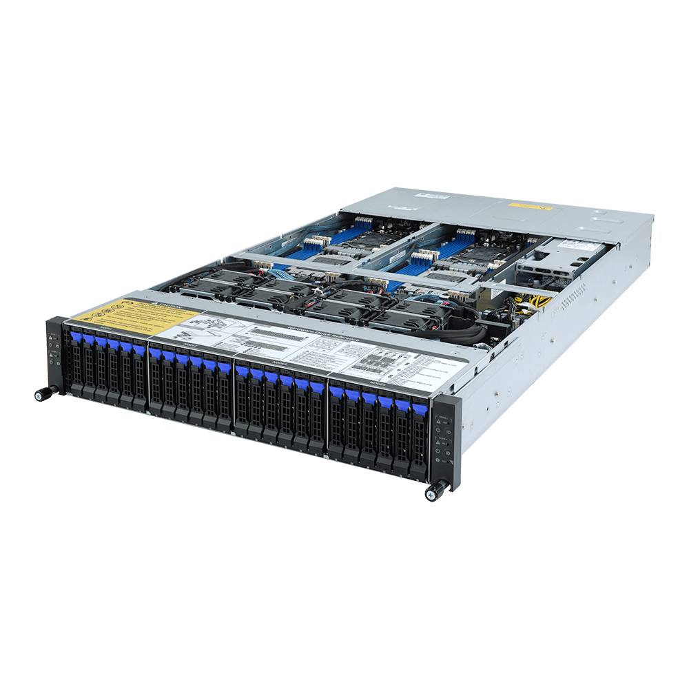 Rca Informatique - image du produit : AMD BAREBONE H262-Z61 2U4N 8CPU 64XDIMM 24XHDD 8XPCIE 2X2200W