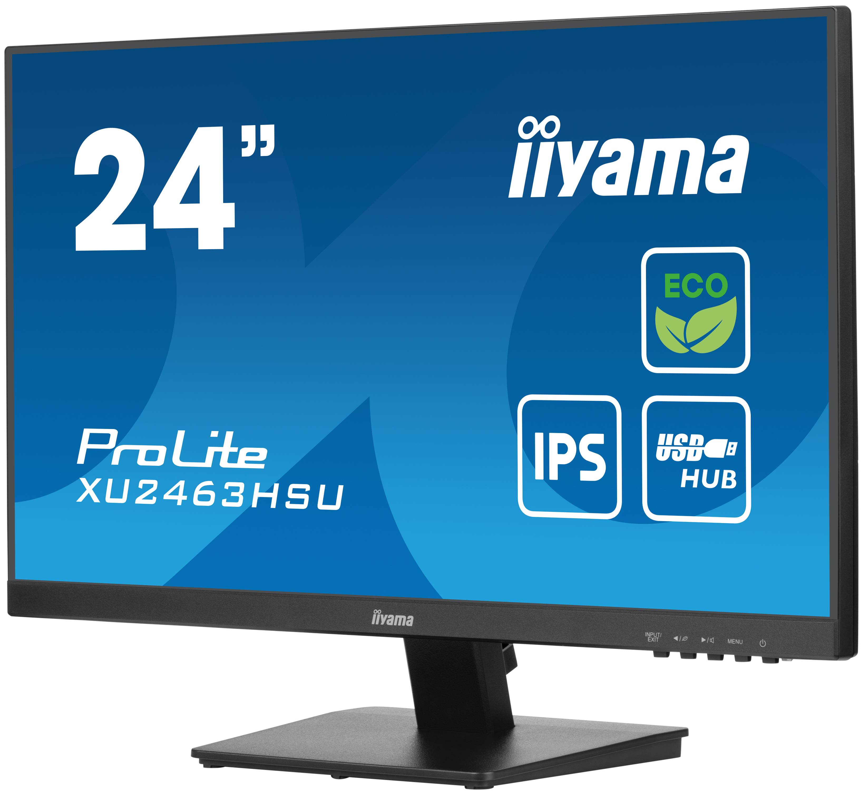 Rca Informatique - image du produit : XU2463HSU-B1 23.8IN IPS FHD 250CD/3MS/HDMI/DP/2USB