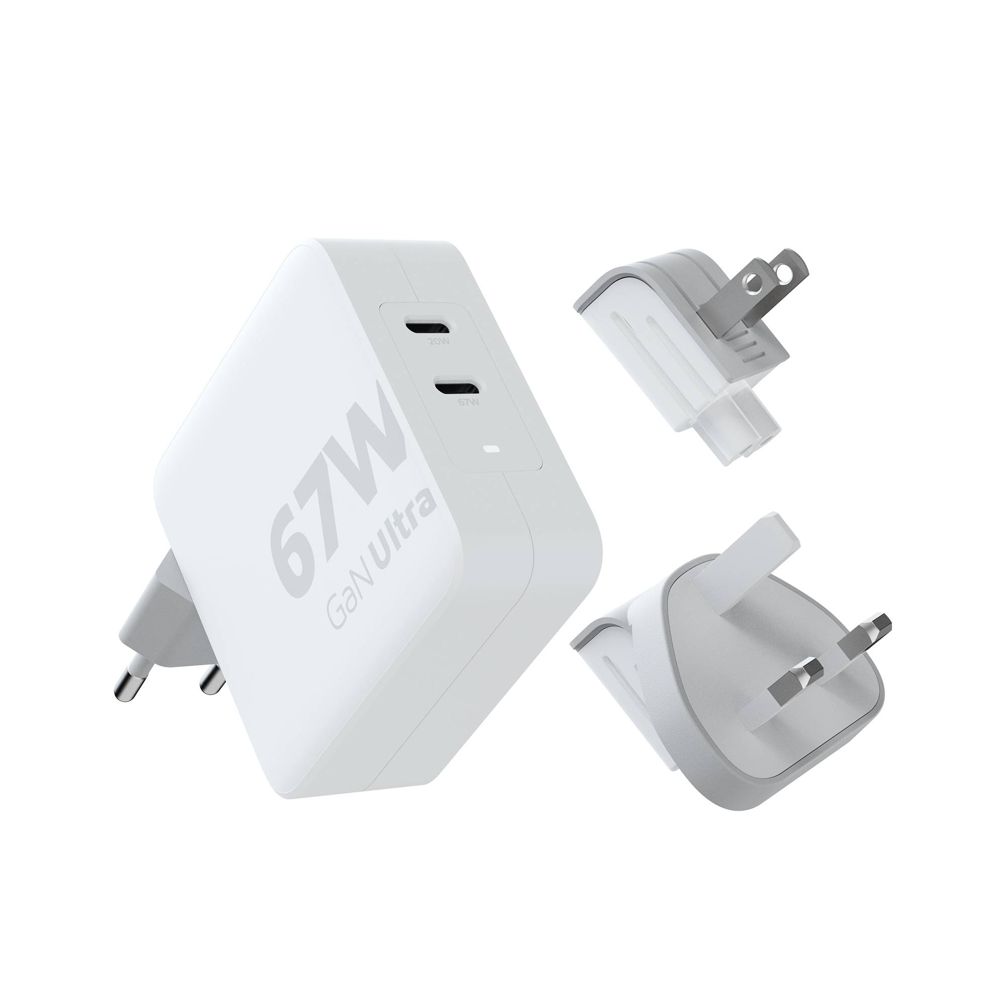 Rca Informatique - Image du produit : GAN-ULTRA TRAVEL CHARGER 67W XTORM - WHITE