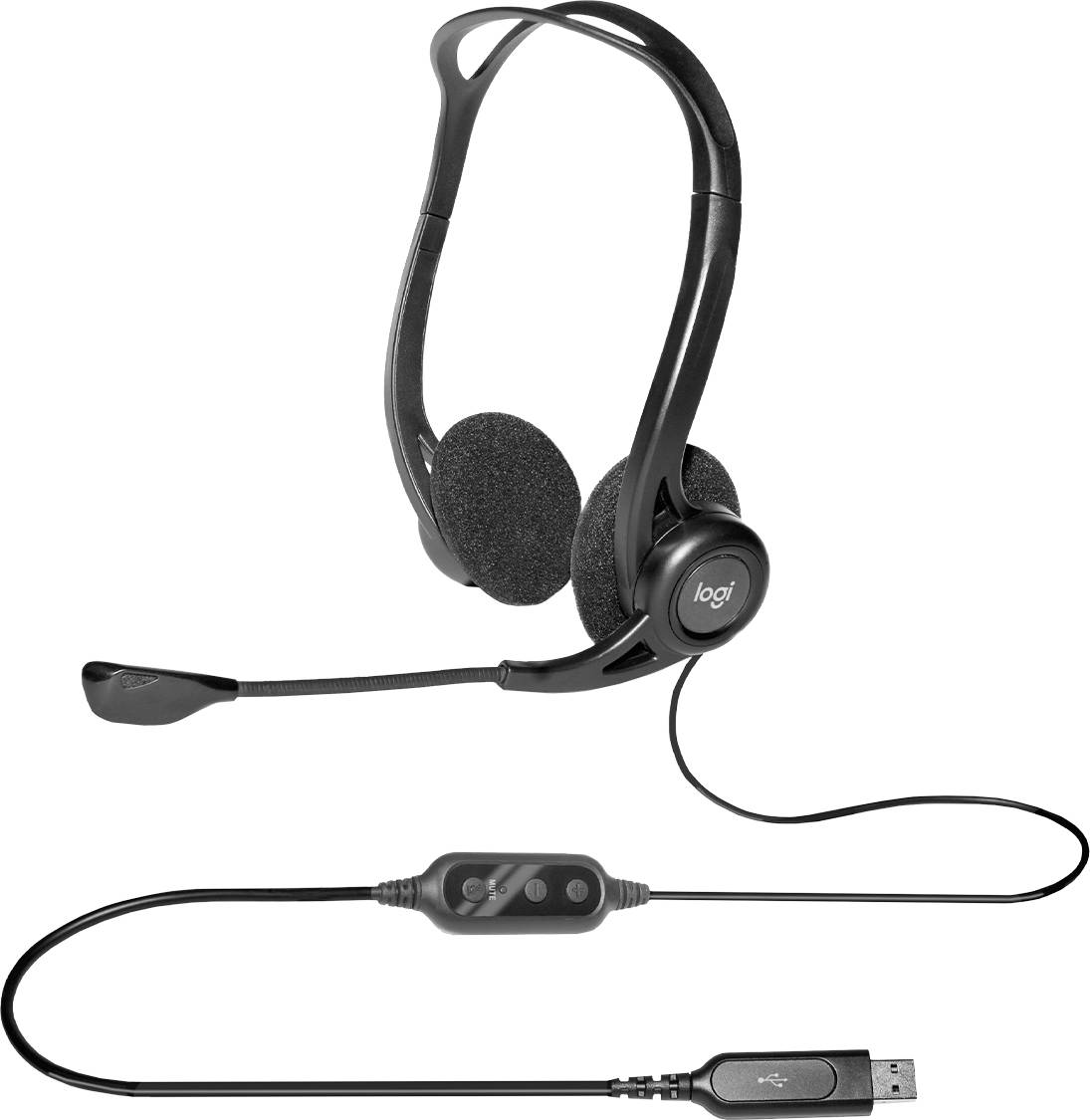 Rca Informatique - image du produit : CASQUE MICRO AUDIO PC 960 NOIR FILAIRE STEREO USB