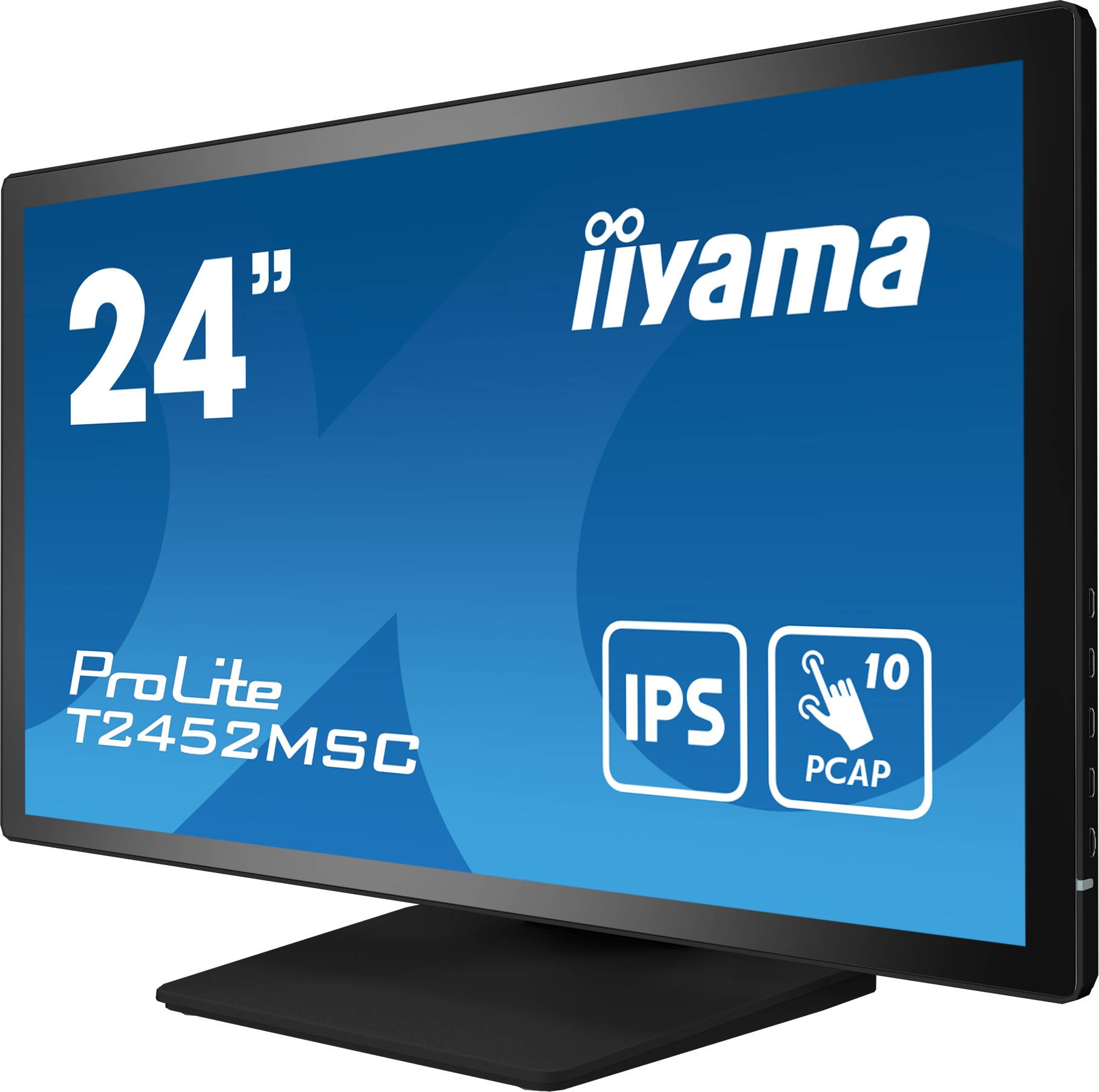 Rca Informatique - image du produit : T2452MSC-B1 23.8IN IPS FHD CAPACITIVE TOUCH/HDMI/DP/2USB