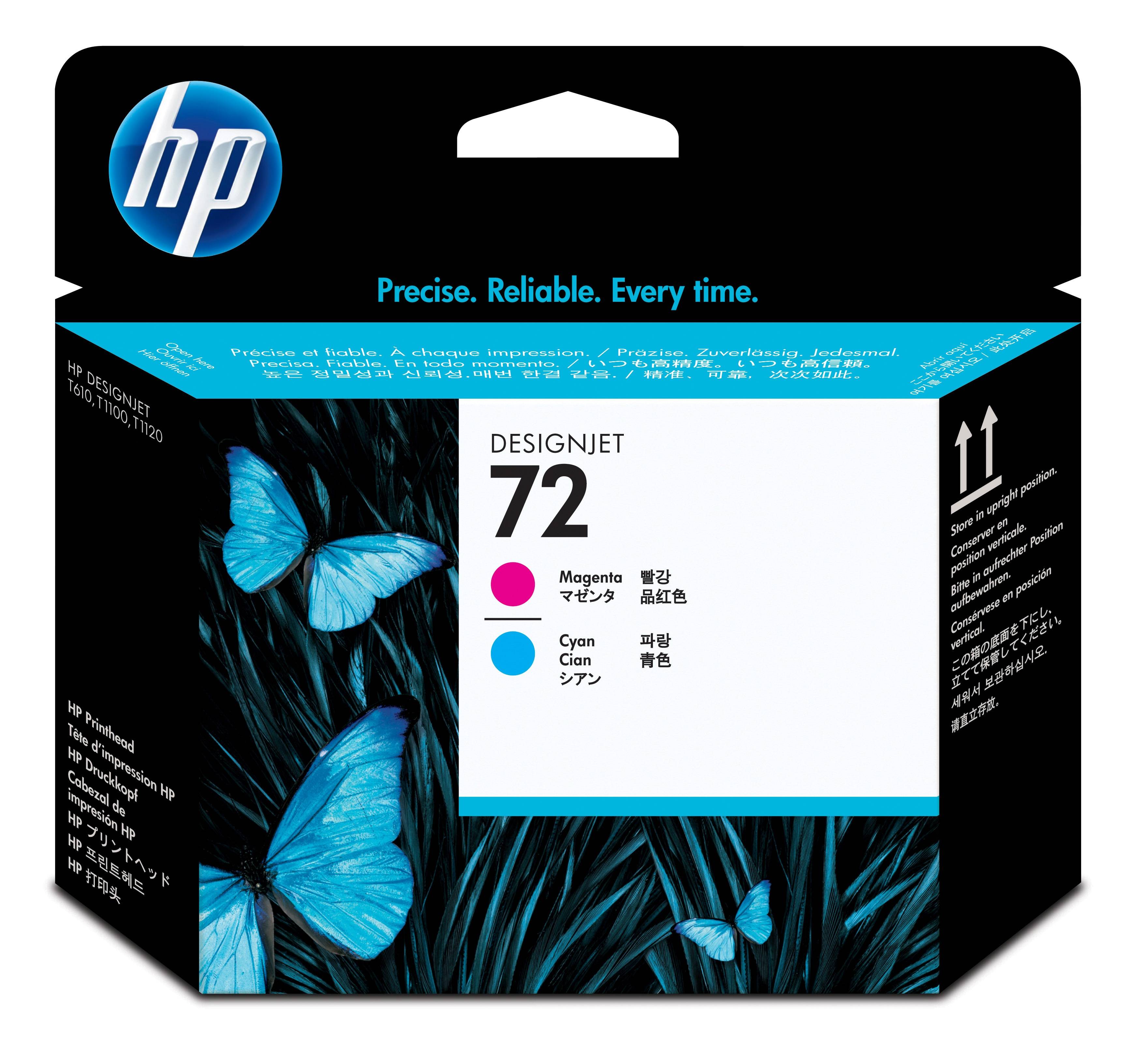 Rca Informatique - Image du produit : HP 72 MAGENTA AND CYAN PRINTHEAD