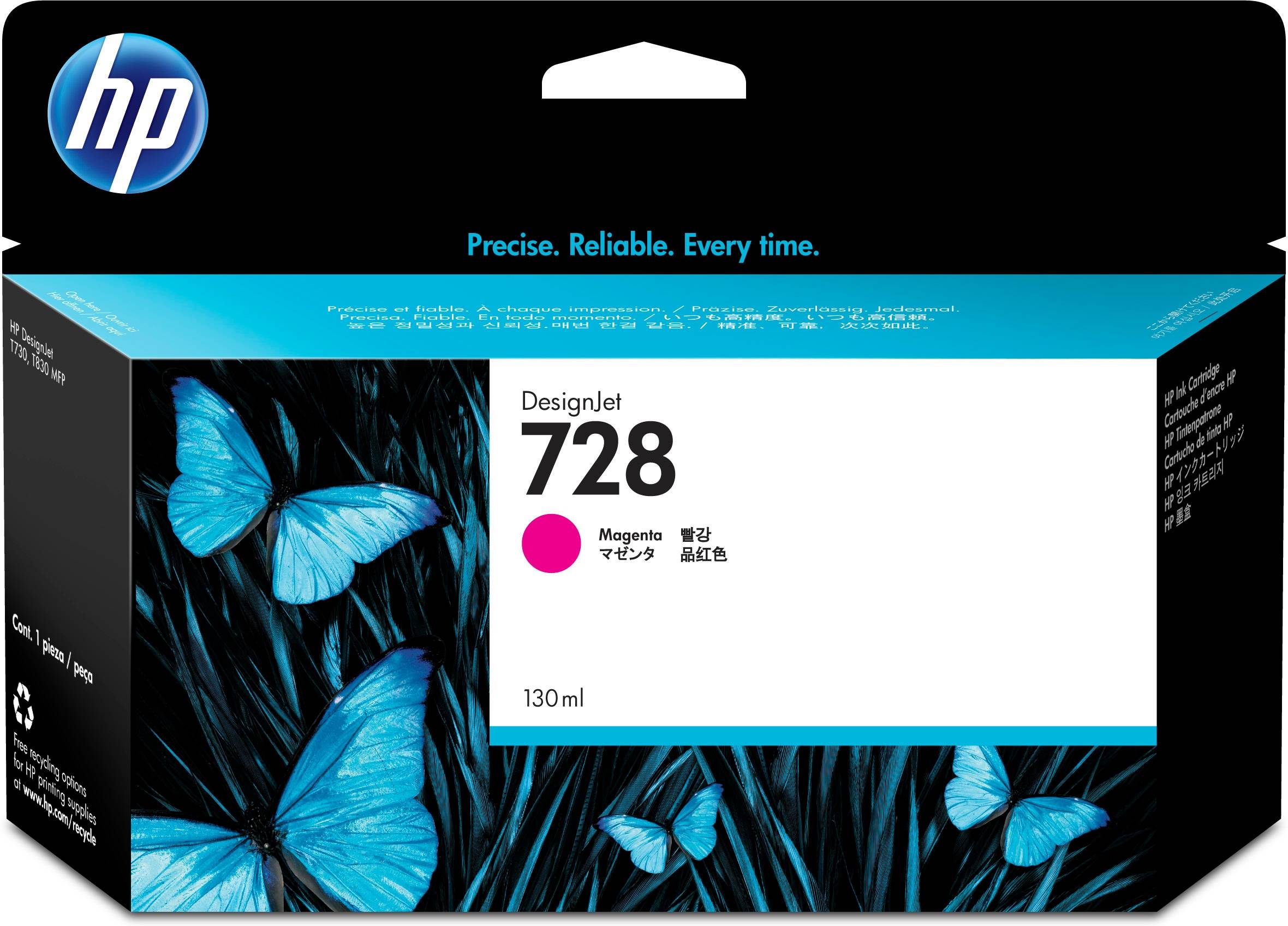 Rca Informatique - Image du produit : INK CARTRIDGE NO 728 MAGENTA 130ML