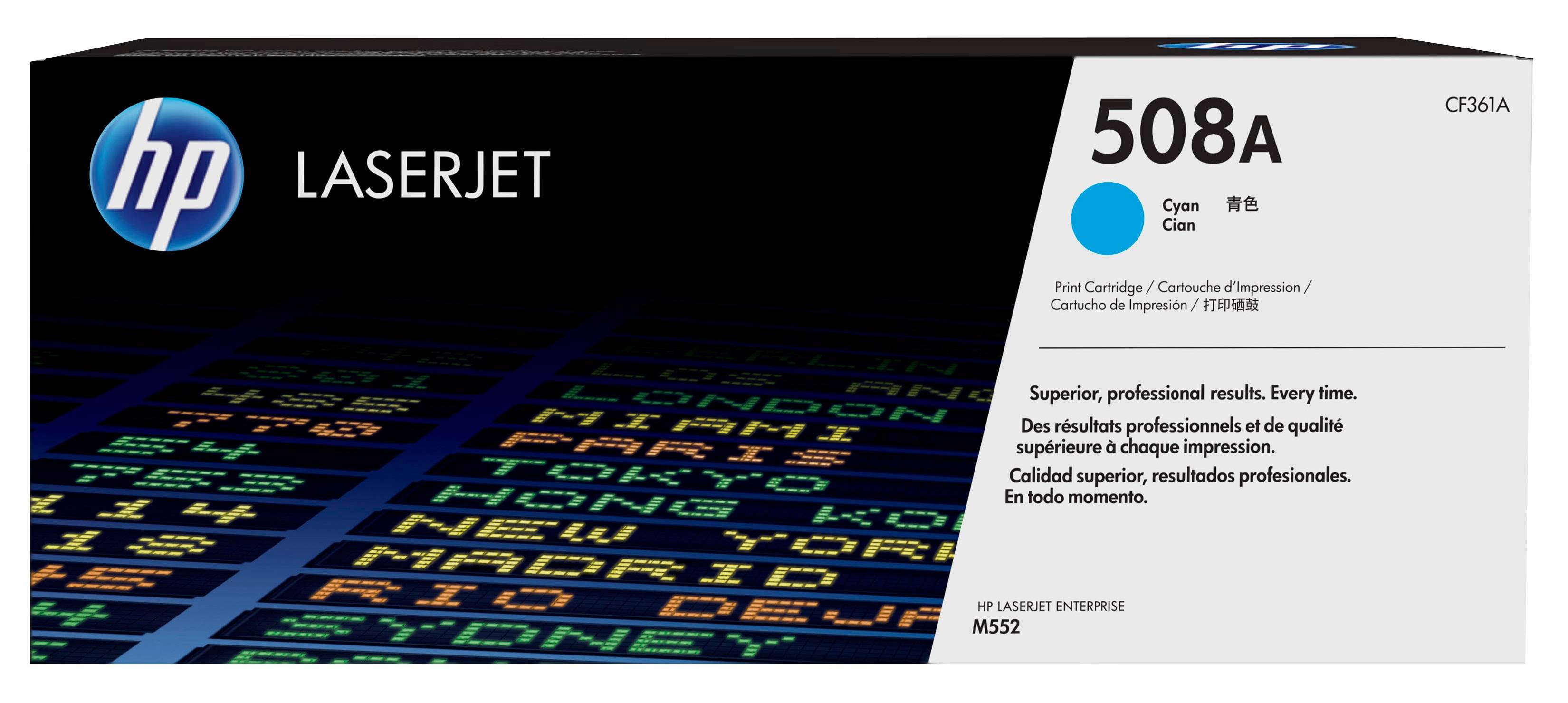 Rca Informatique - image du produit : TONER CARTRIDGE 508A CYAN .