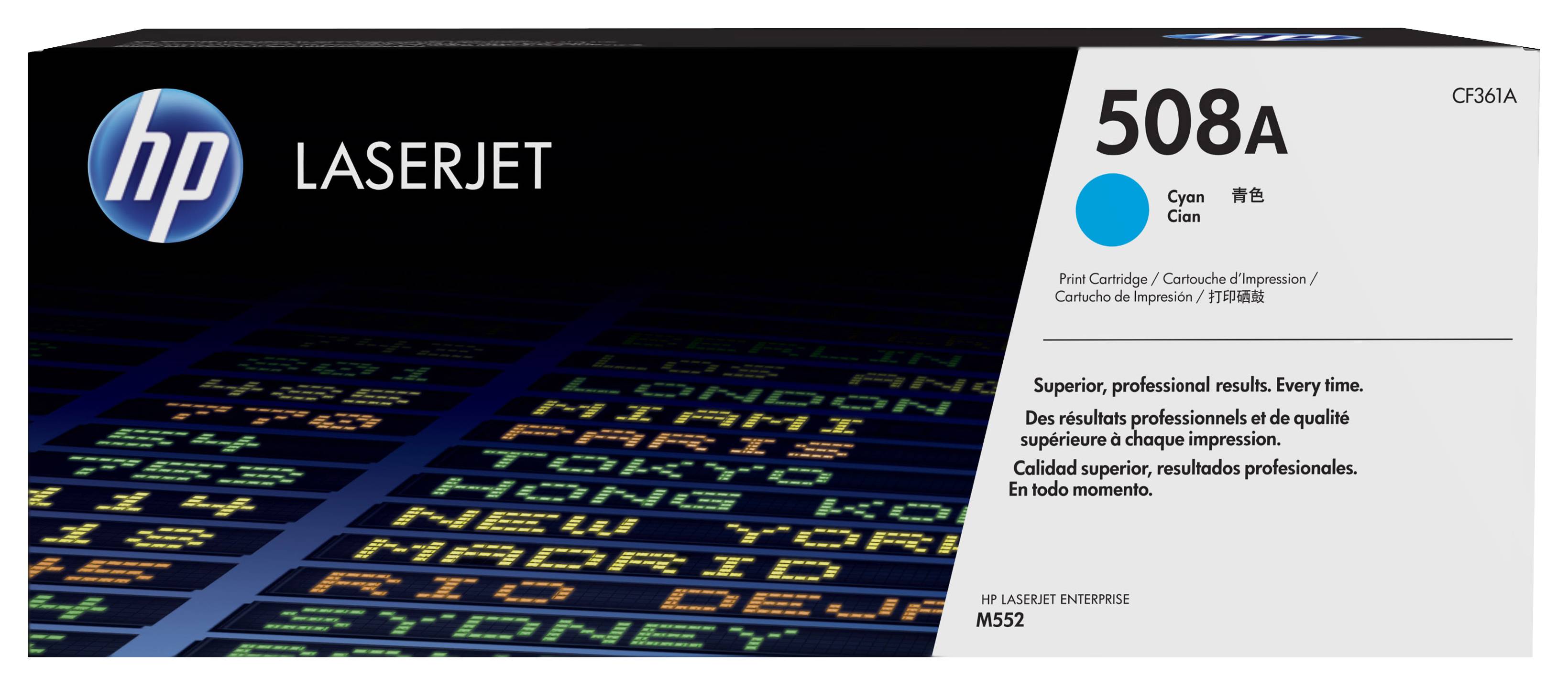 Rca Informatique - Image du produit : TONER CARTRIDGE 508A CYAN .