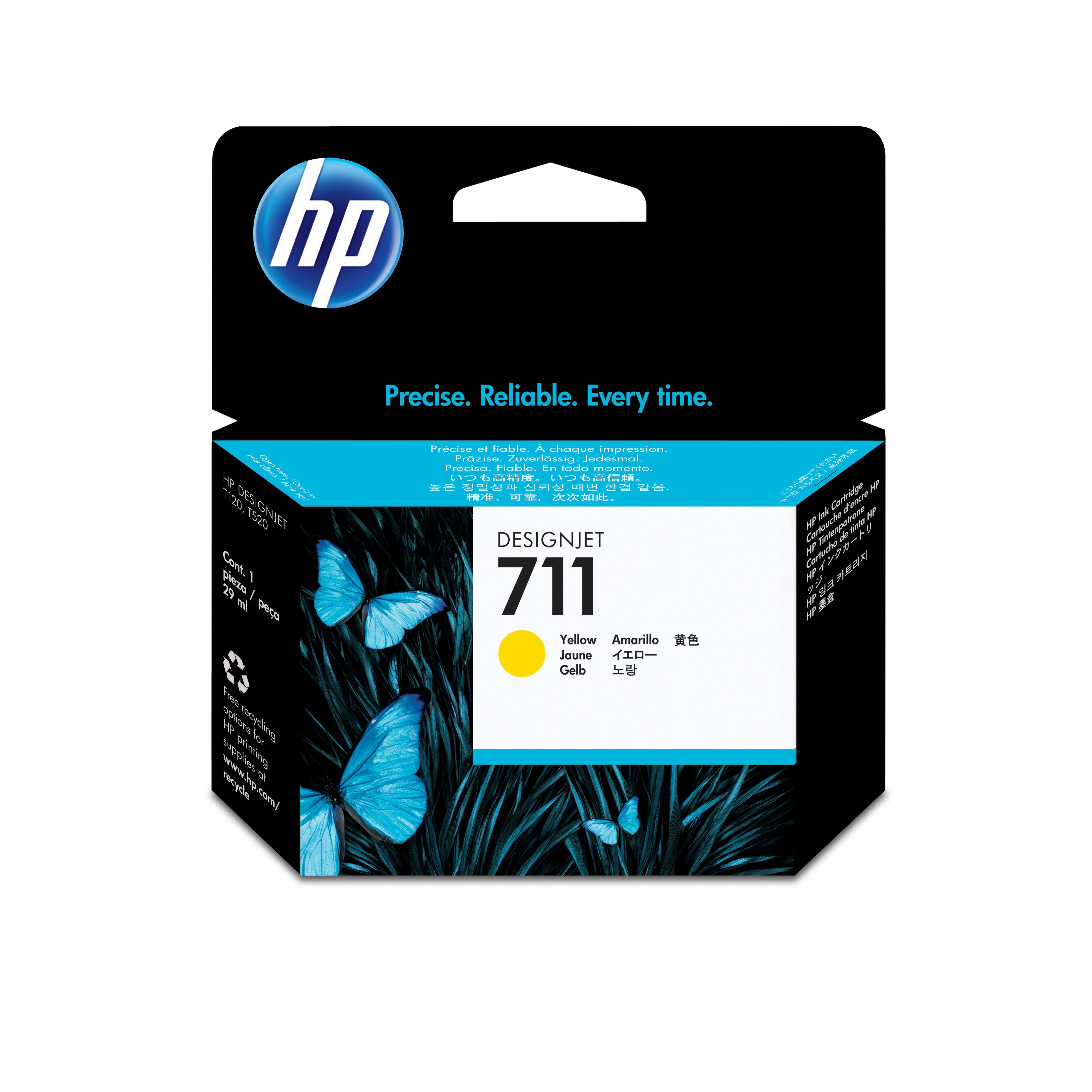 Rca Informatique - Image du produit : INK CARTRIDGE NO 711 YELLOW 29 ML